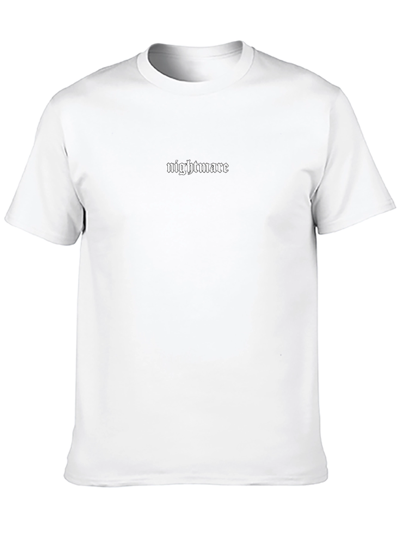 Nightmare Graphic Print Black T-Shirt