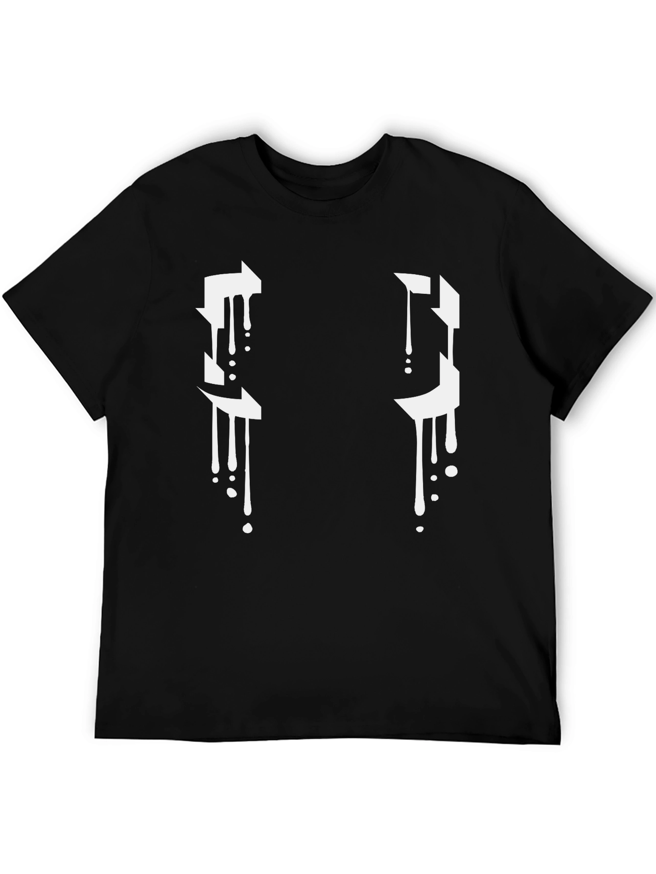 Abstract Drip Graphic T-Shirt - Modern Streetwear