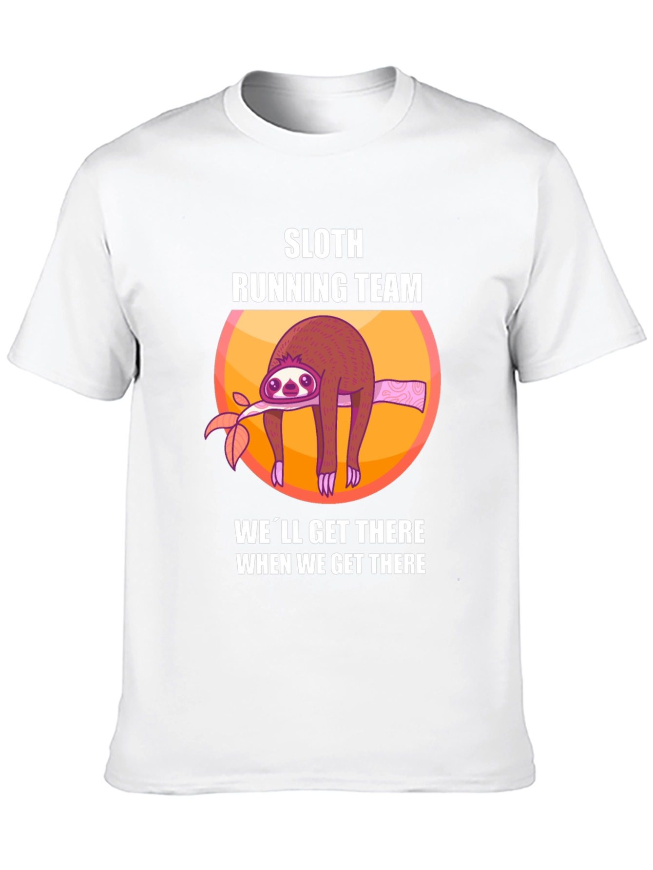 Sloth Running Team T-Shirt - Funny Lazy Runner Tee