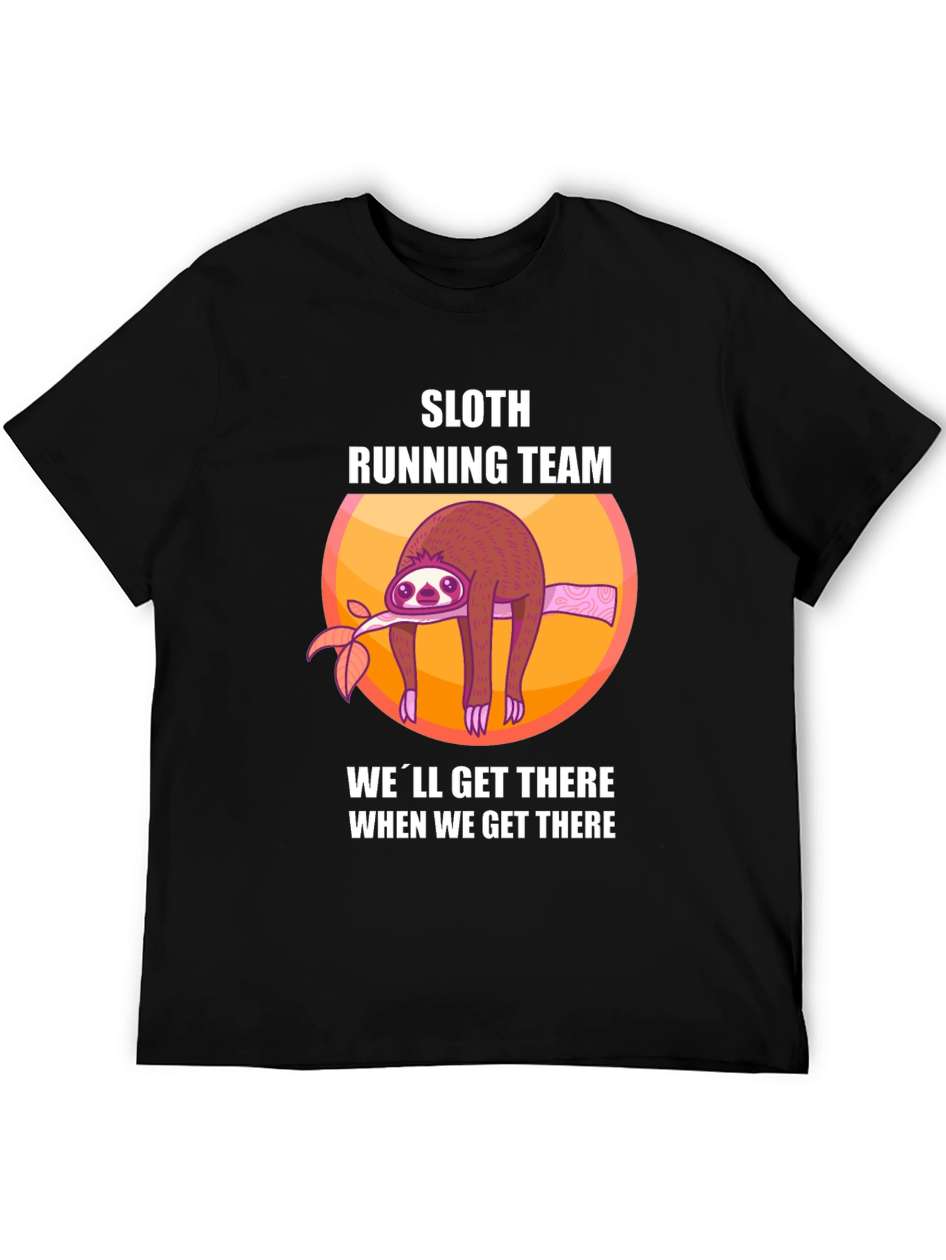 Sloth Running Team T-Shirt - Funny Lazy Runner Tee