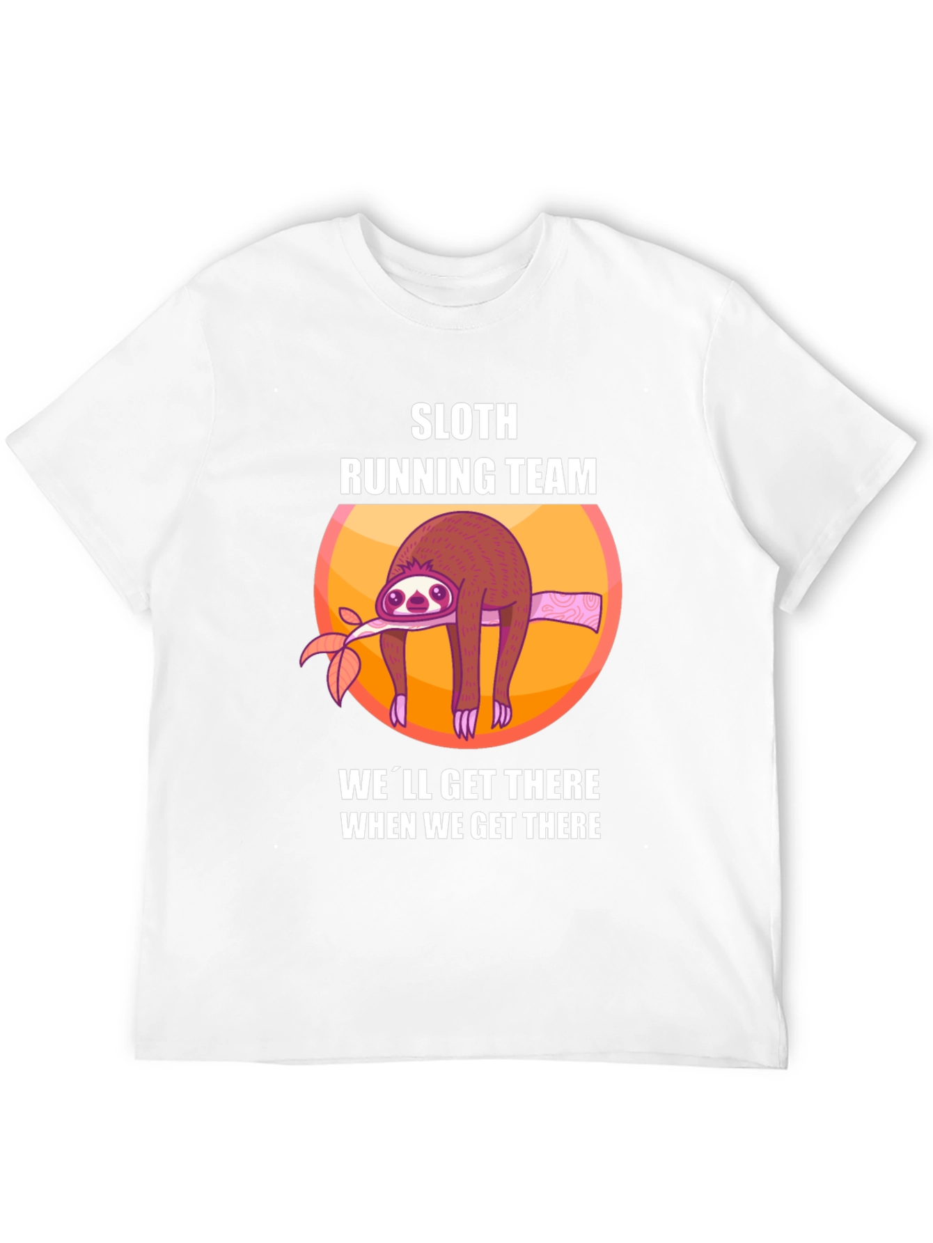 Sloth Running Team T-Shirt - Funny Lazy Runner Tee
