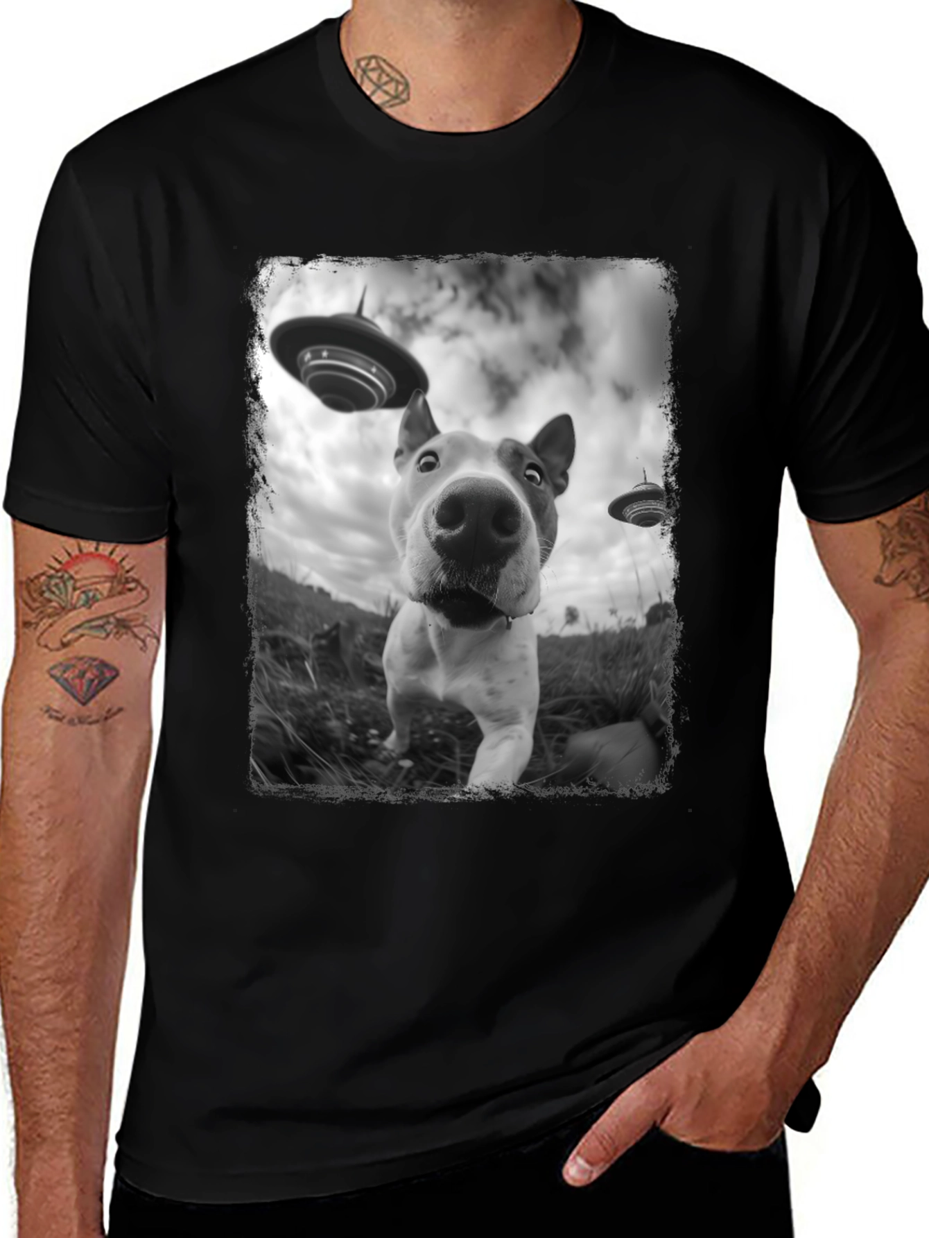 Dog Alien Abduction T-Shirt