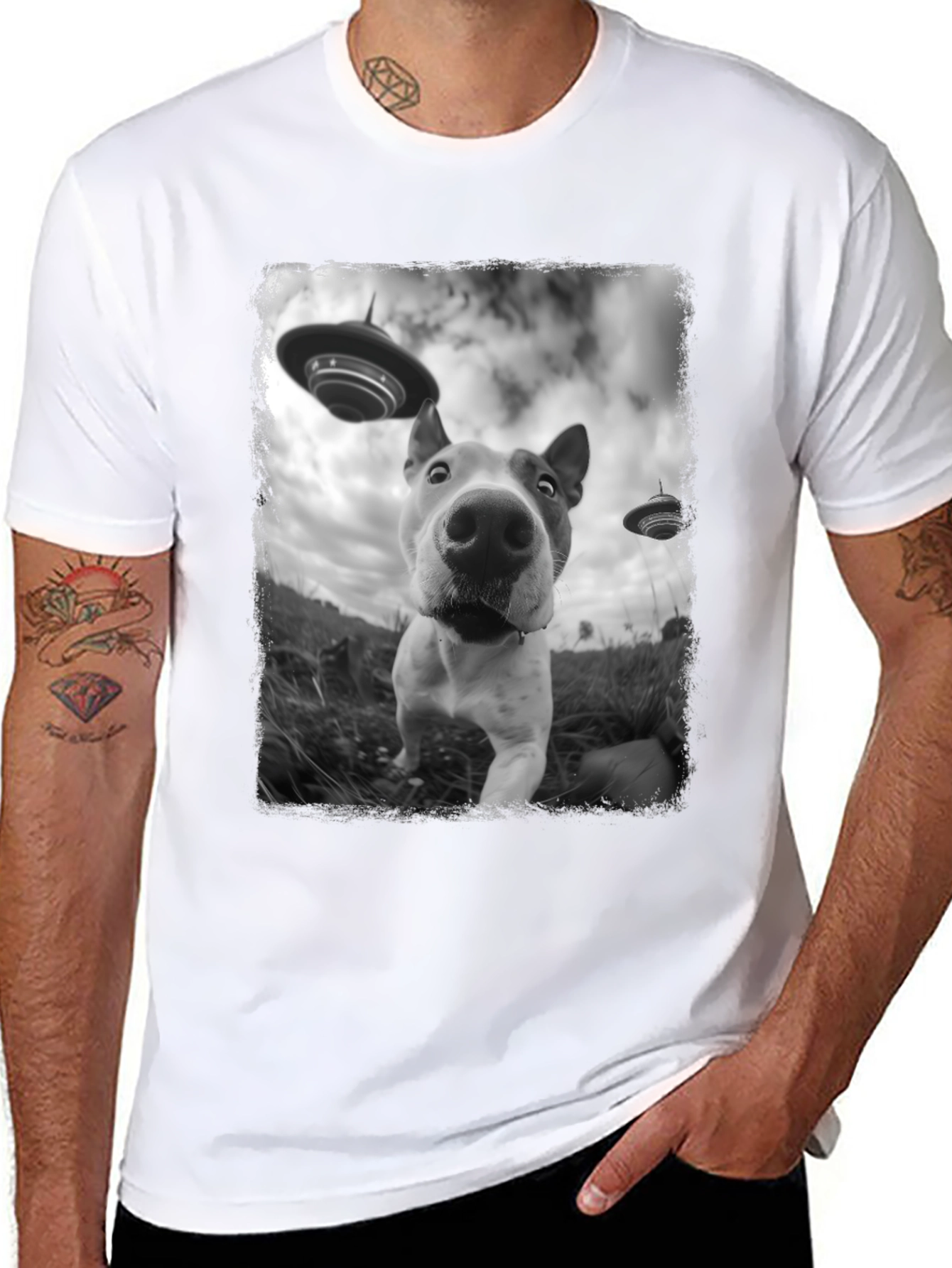 Dog Alien Abduction T-Shirt