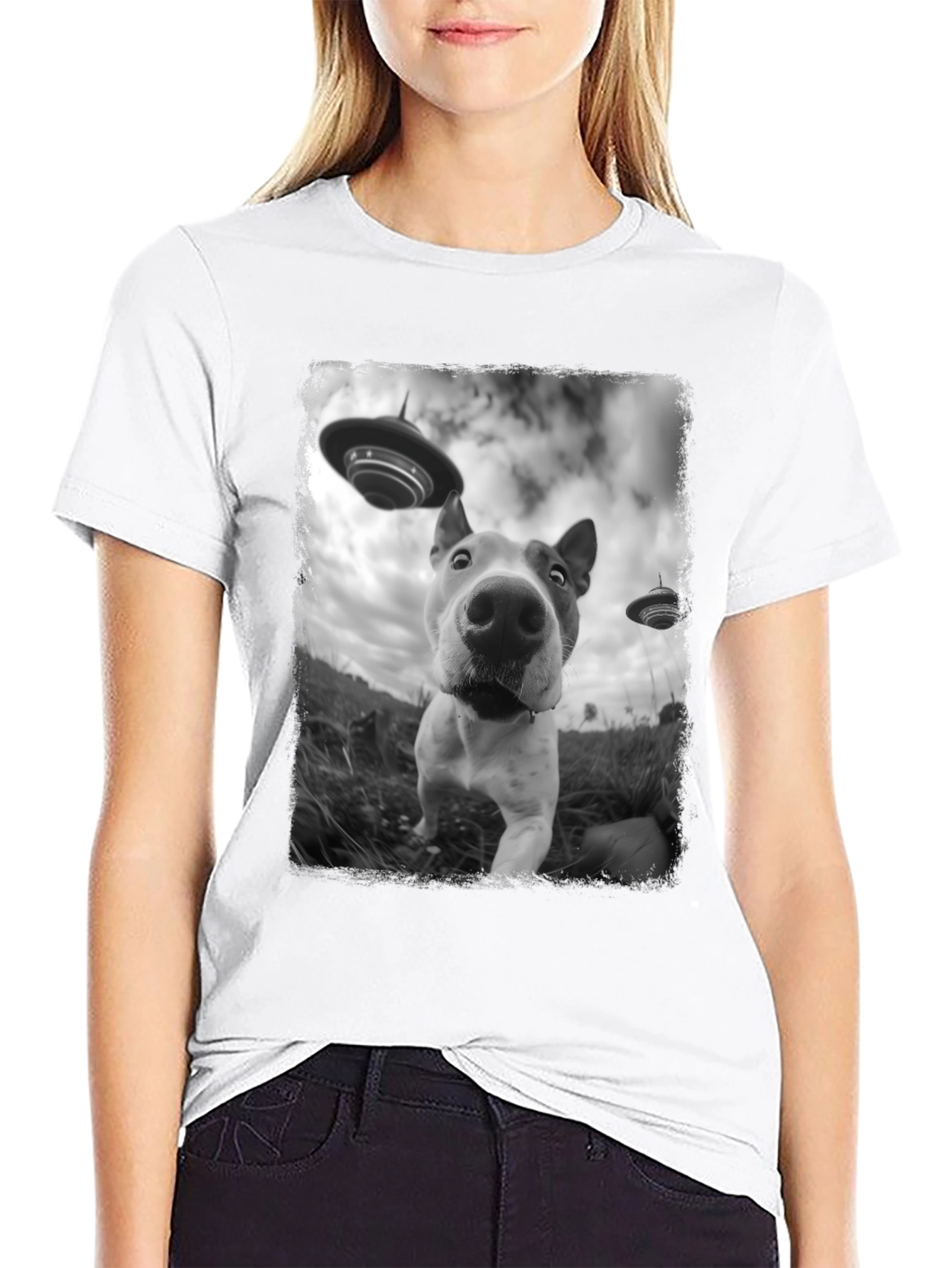 Dog Alien Abduction T-Shirt