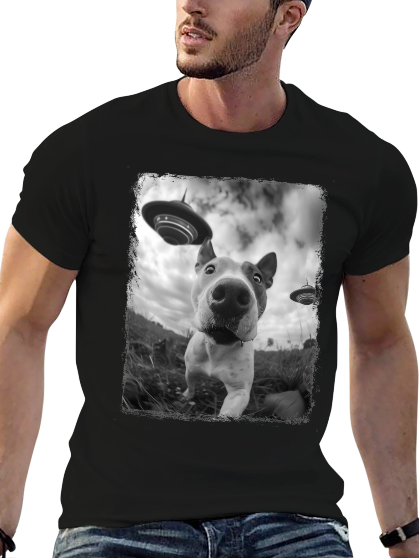 Dog Alien Abduction T-Shirt