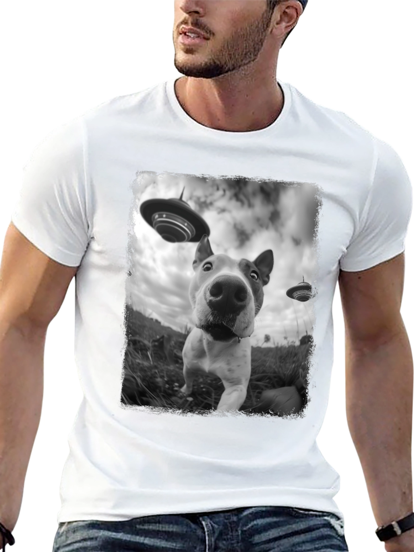 Dog Alien Abduction T-Shirt