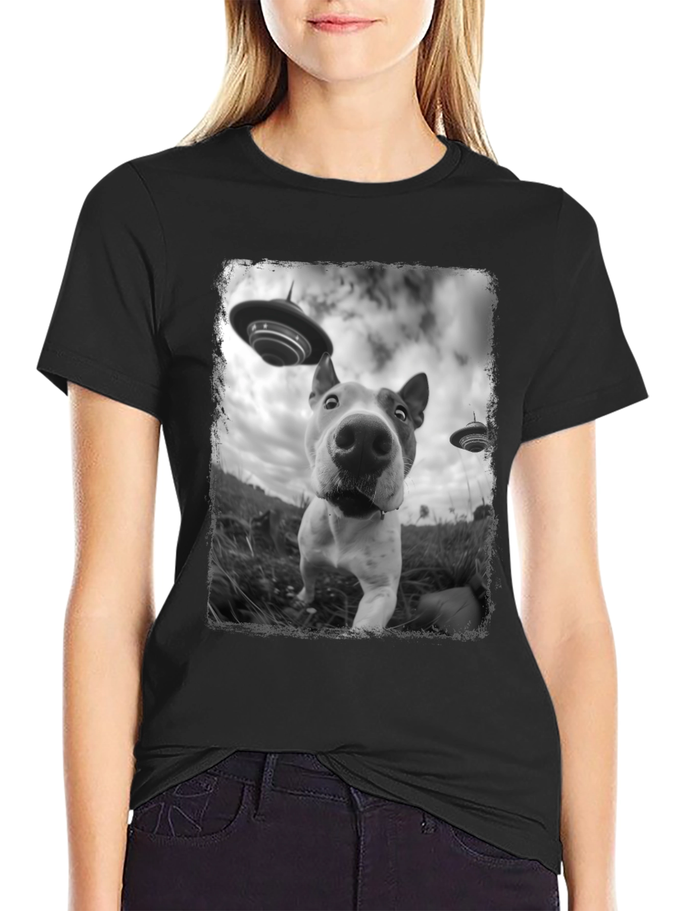 Dog Alien Abduction T-Shirt