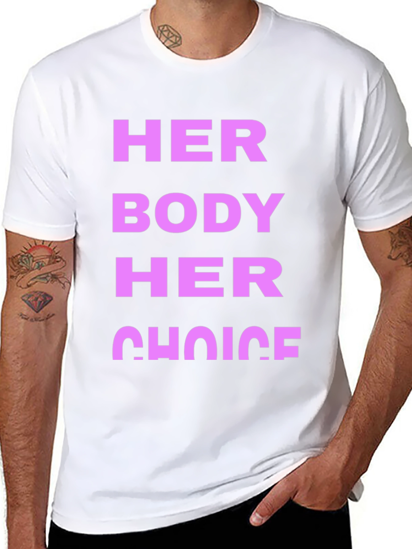 Her Body Her Choice Graphic Tee - Pro Choice