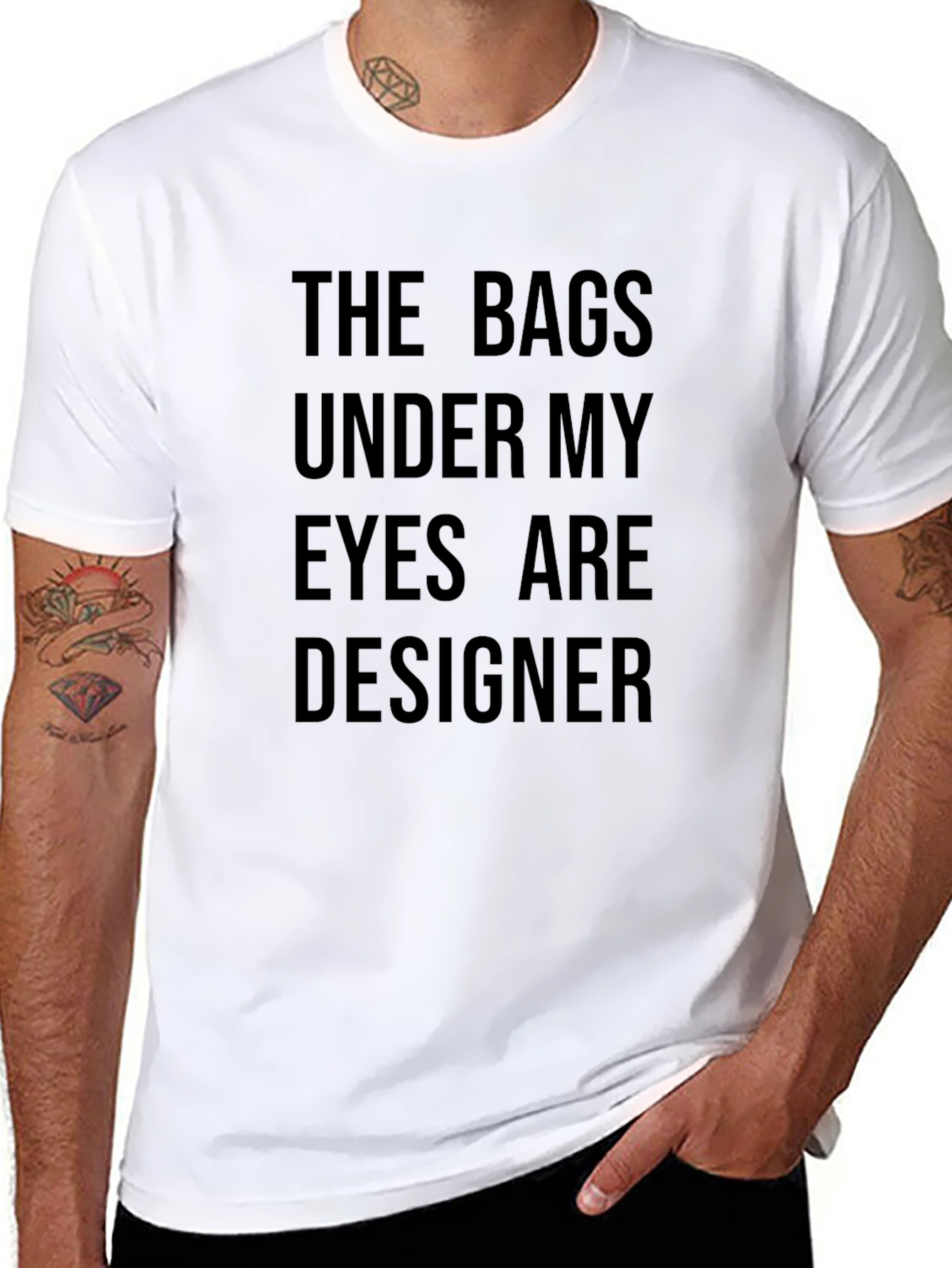 Designer Bags T-Shirt - Black Cotton