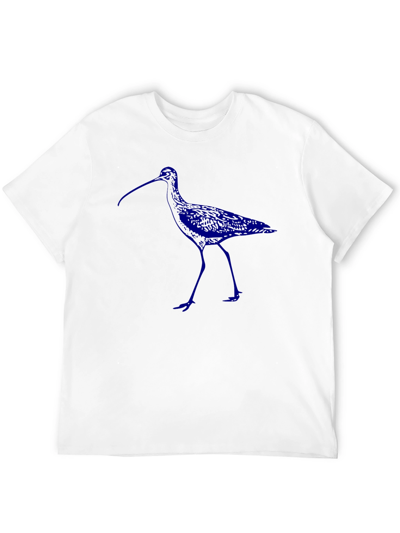 Stylish Black T-Shirt with Blue Bird Design