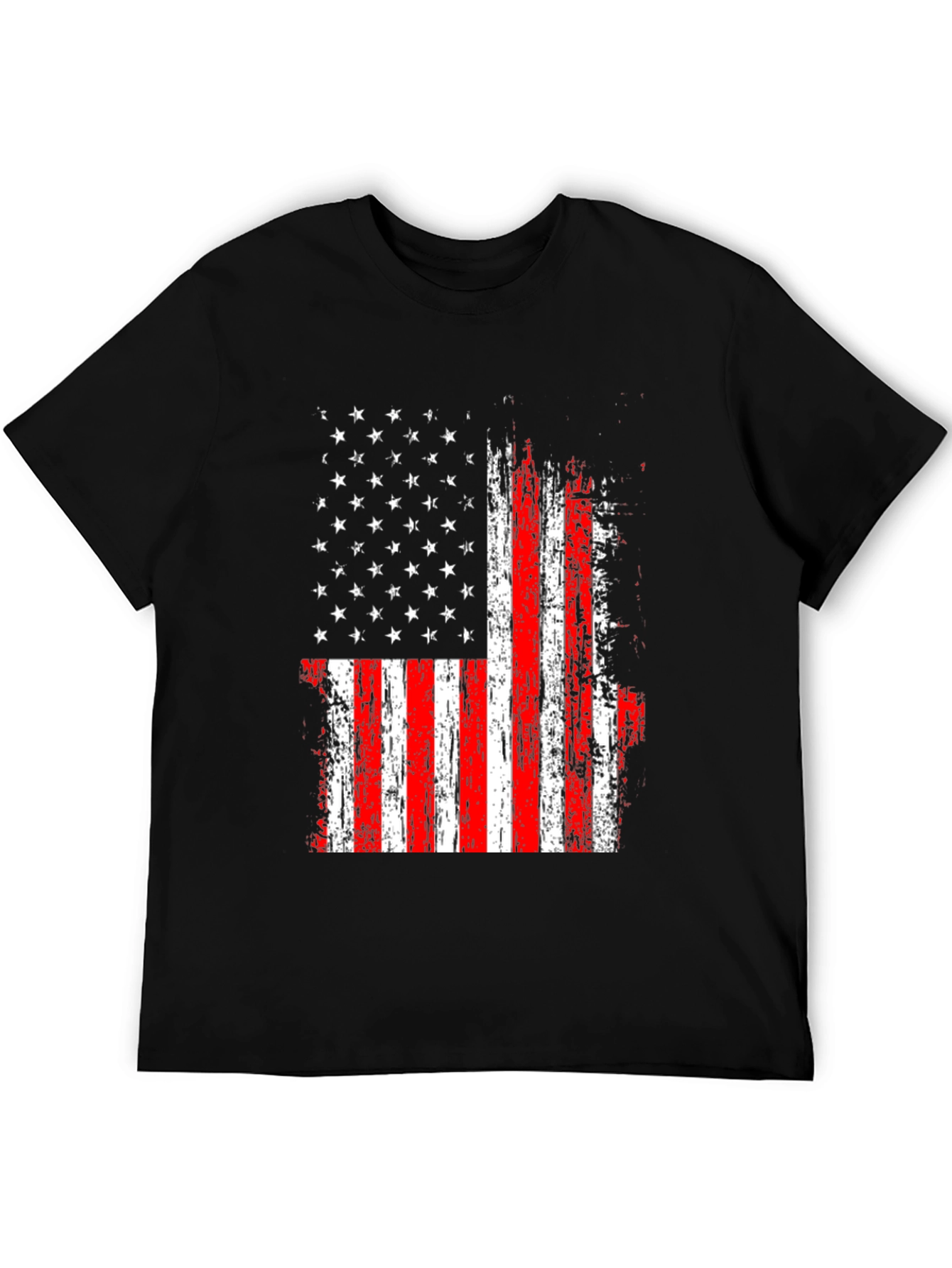 USA Flag Graphic Tee - Patriotic Style