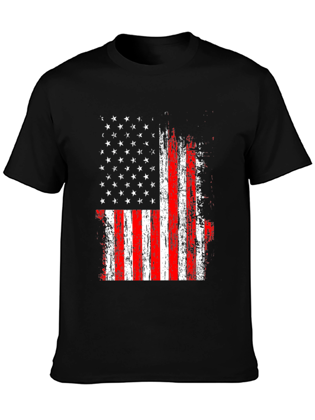 USA Flag Graphic Tee - Patriotic Style