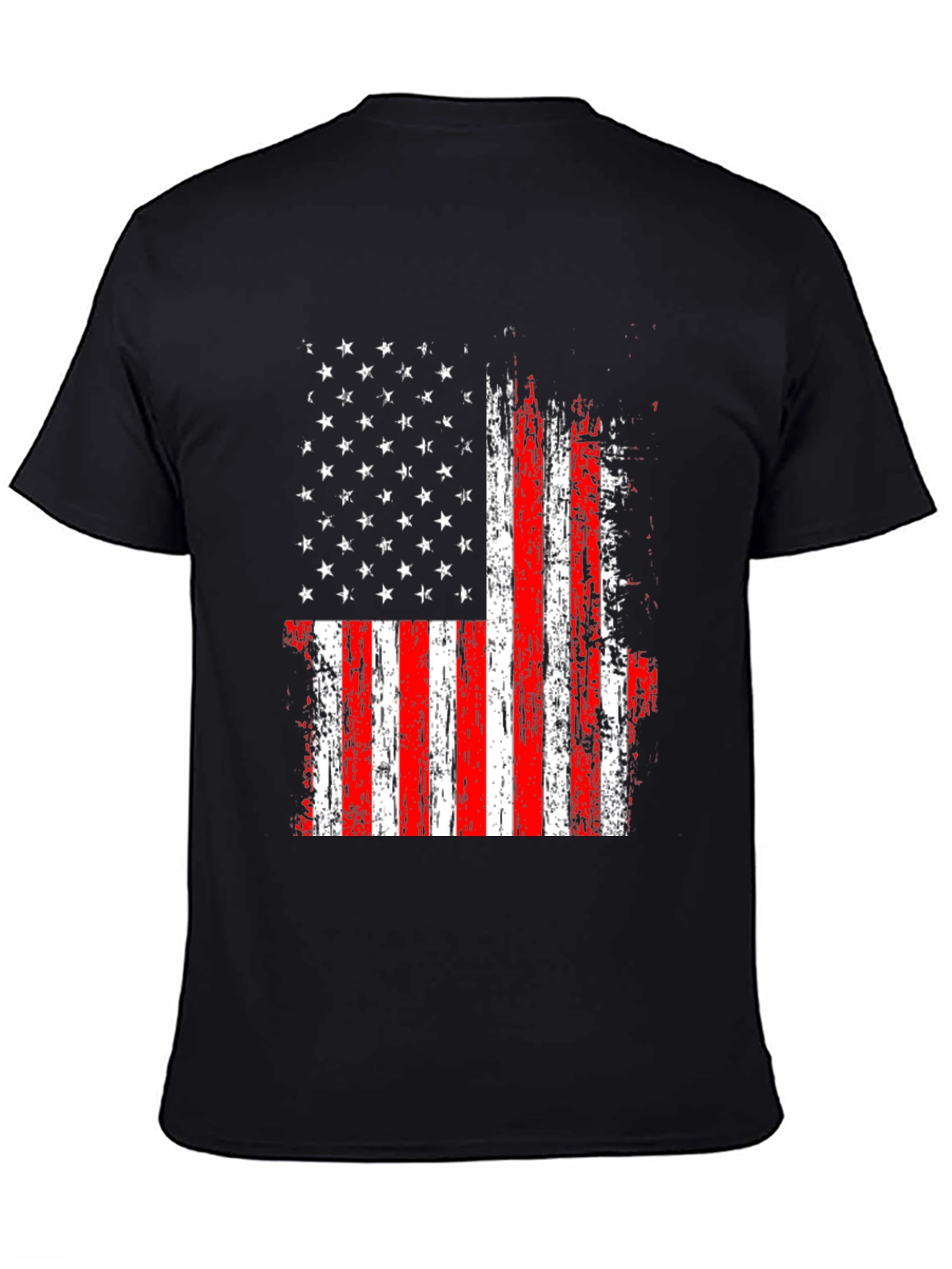 USA Flag Graphic Tee - Patriotic Style