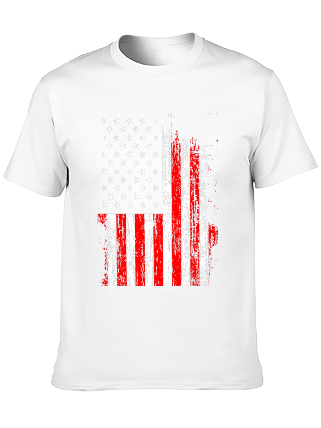USA Flag Graphic Tee - Patriotic Style