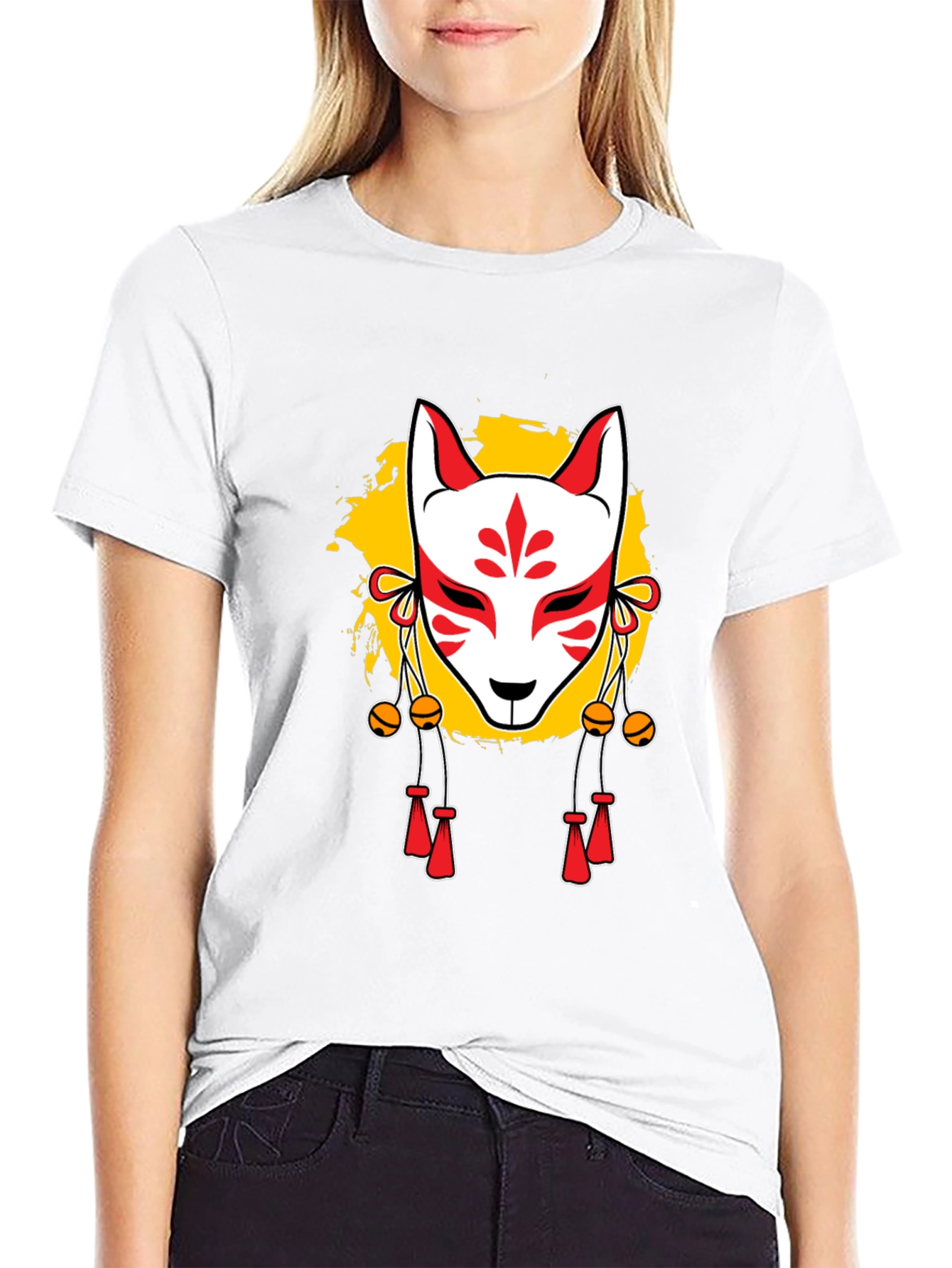 Fox Mask Graphic T-Shirt - Trendy Streetwear Tee