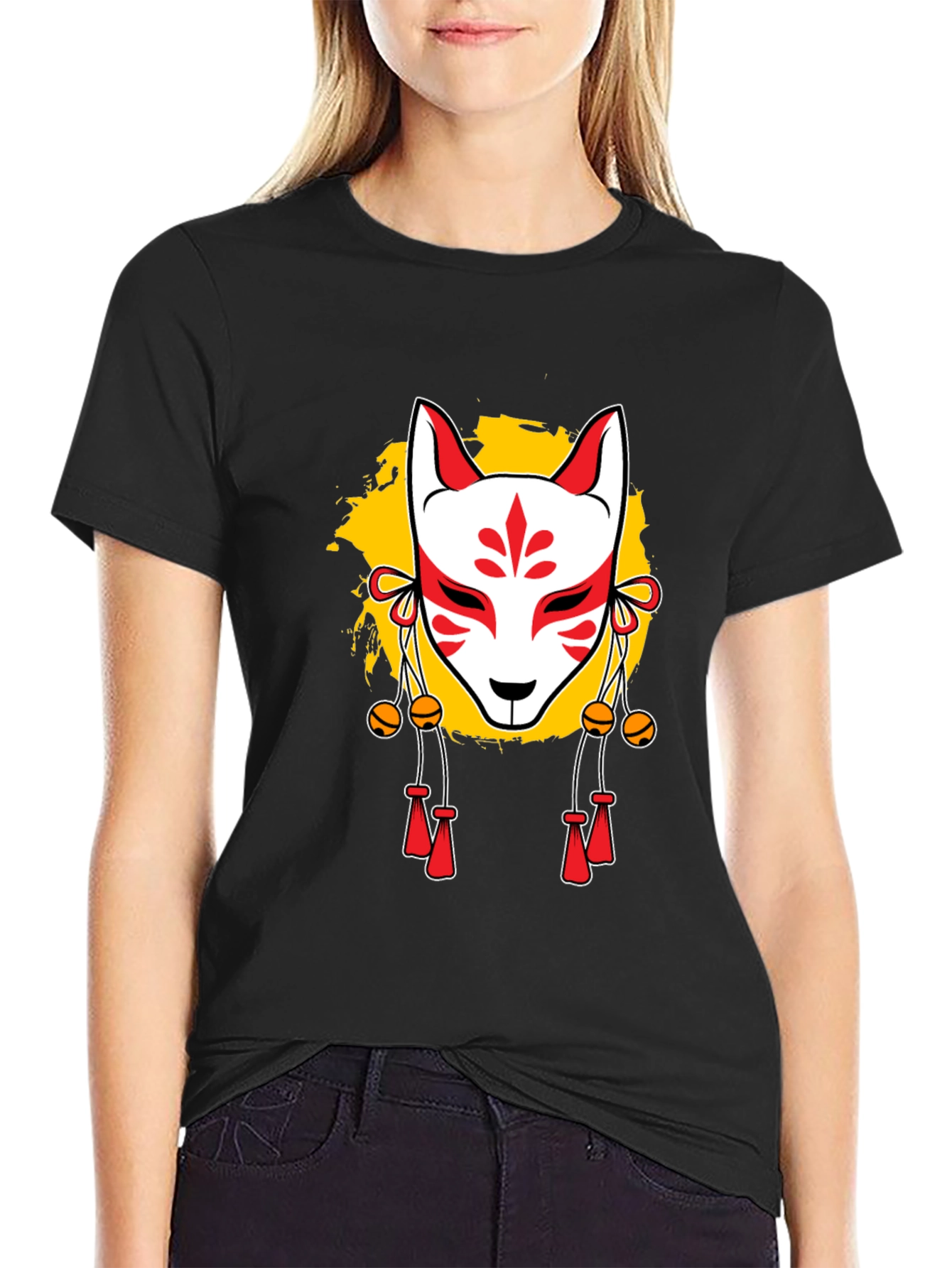 Fox Mask Graphic T-Shirt - Trendy Streetwear Tee