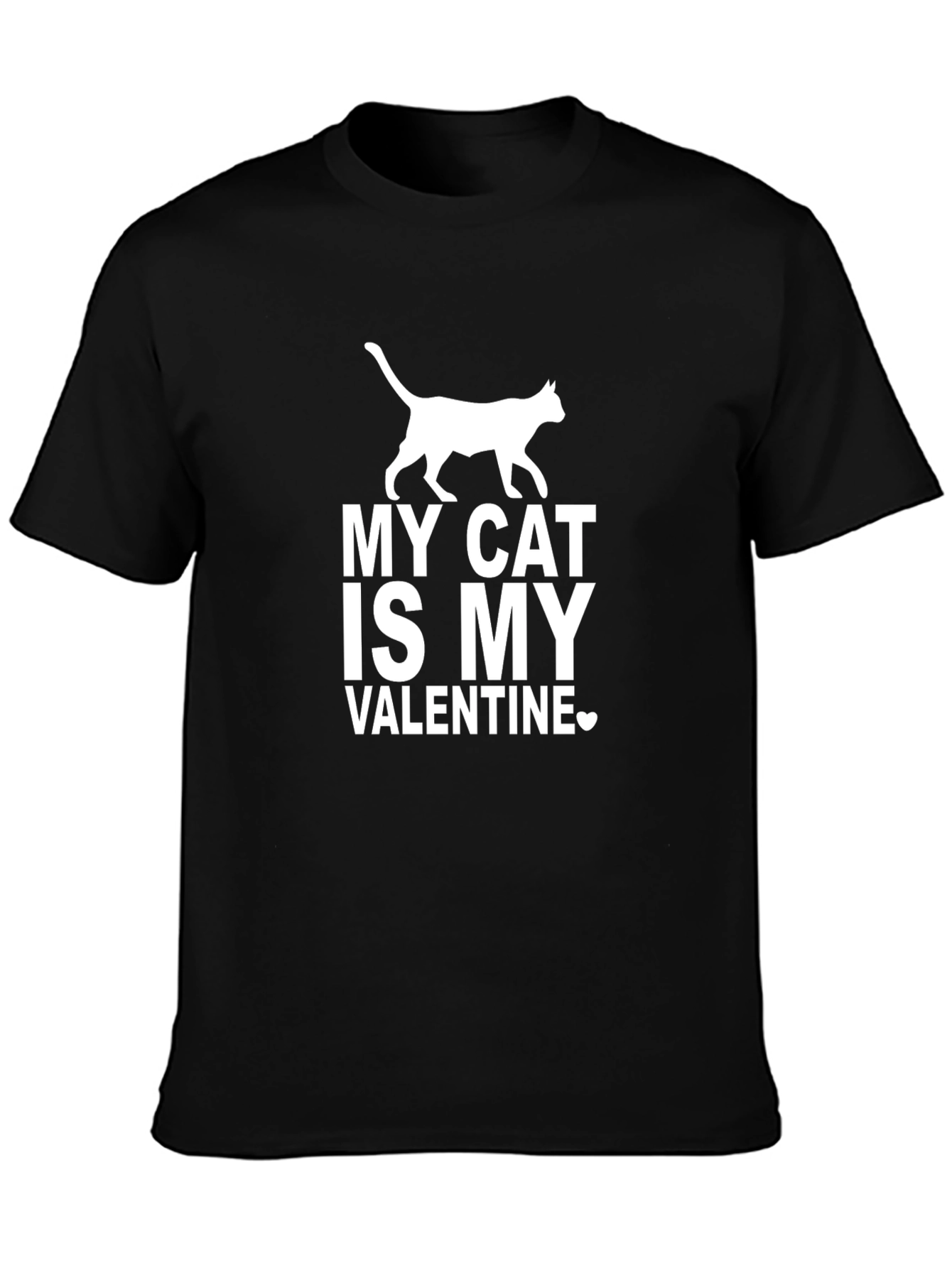 My Cat Is My Valentine Graphic T-Shirt
