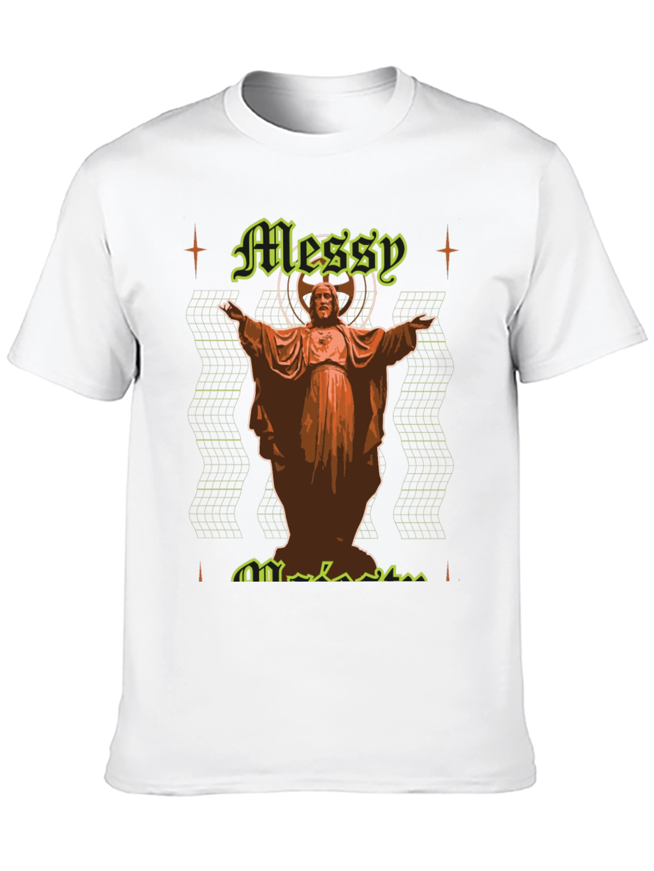 Messy Graphic Tee - Unique Design Comfortable Fit