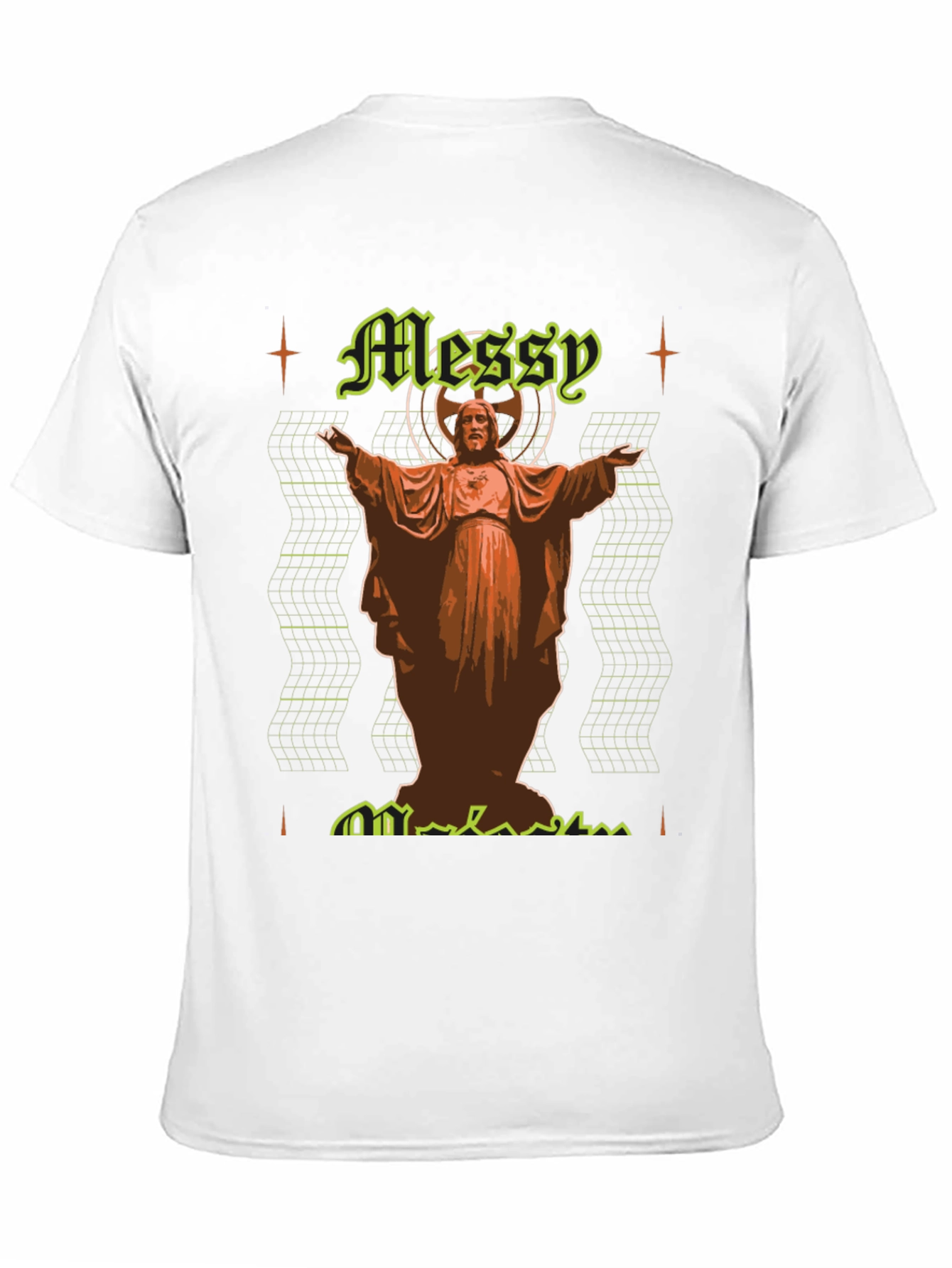 Messy Graphic Tee - Unique Design Comfortable Fit