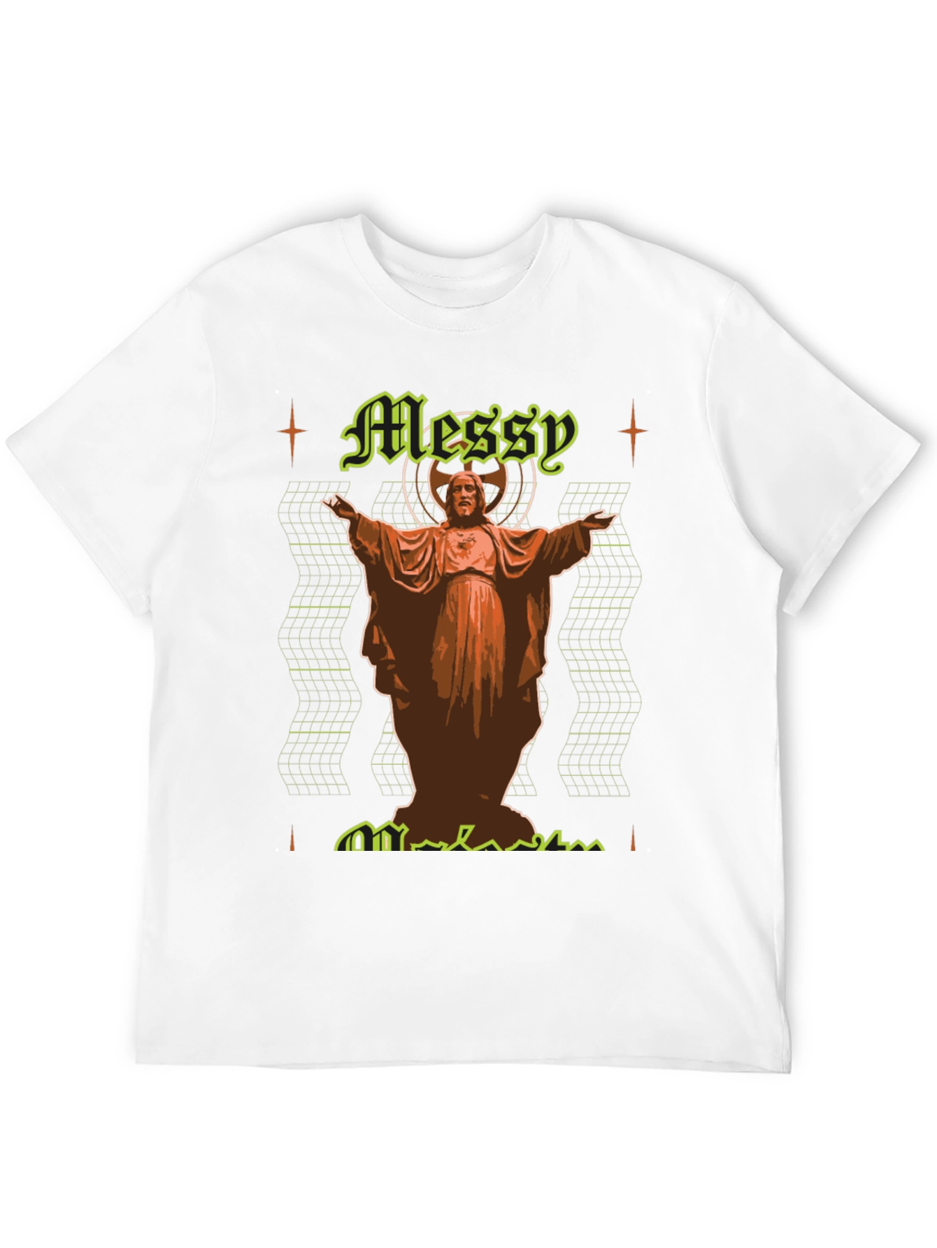 Messy Graphic Tee - Unique Design Comfortable Fit