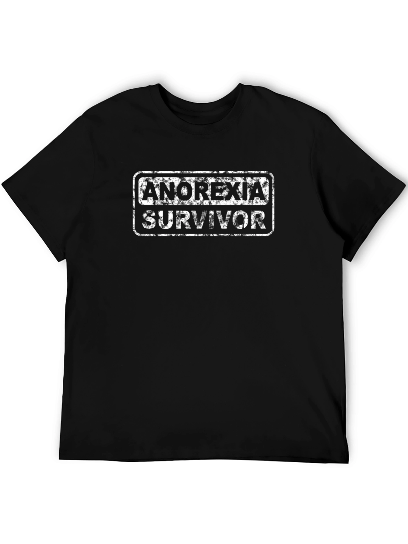 Anorexia Survivor Graphic T-Shirt - Black