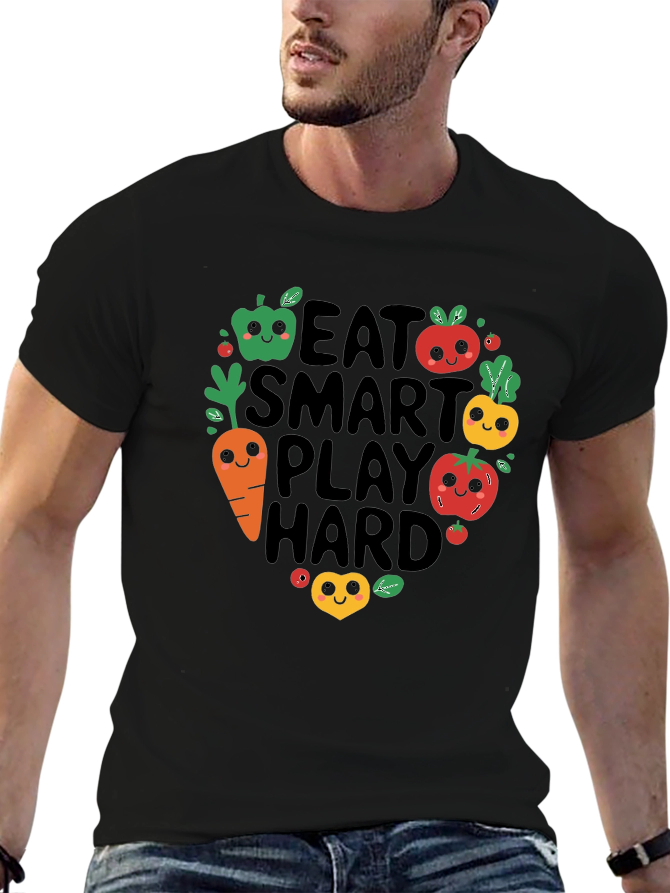 Eat Smart Play Hard Graphic Tee