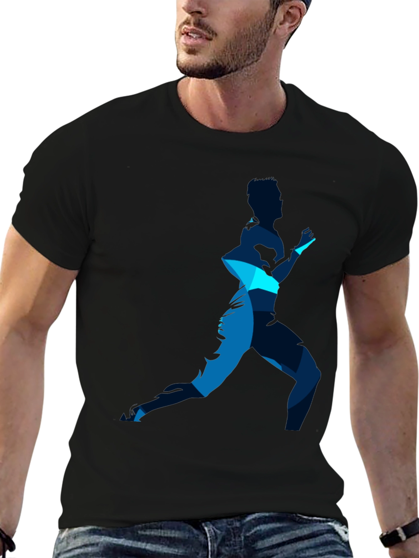 Runner Graphic Tee - Stylish Athletic Design