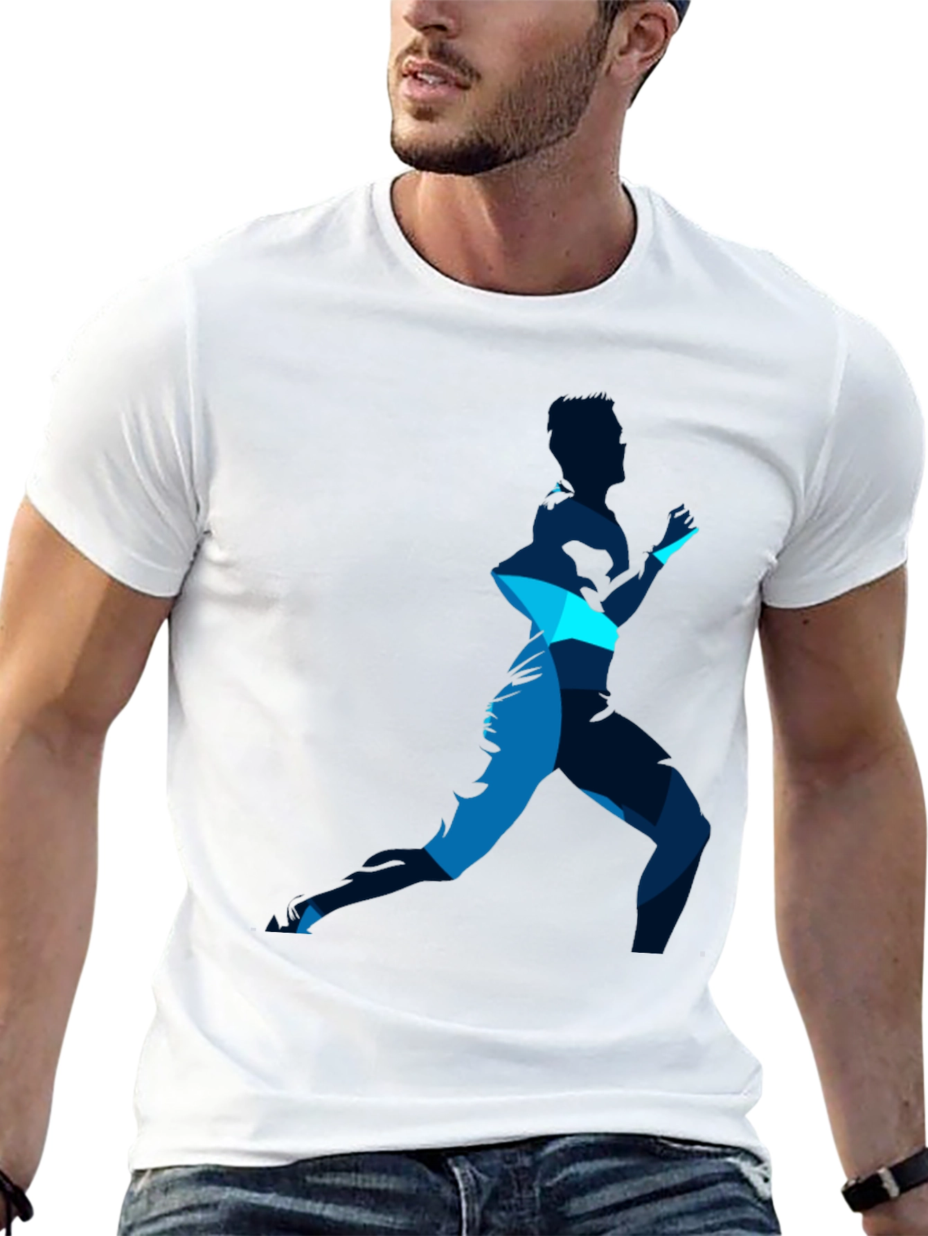 Runner Graphic Tee - Stylish Athletic Design