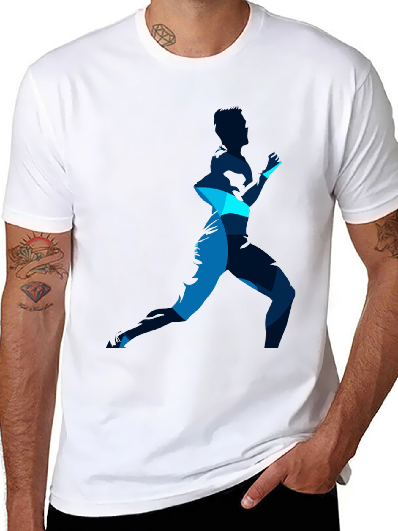 Runner Graphic Tee - Stylish Athletic Design