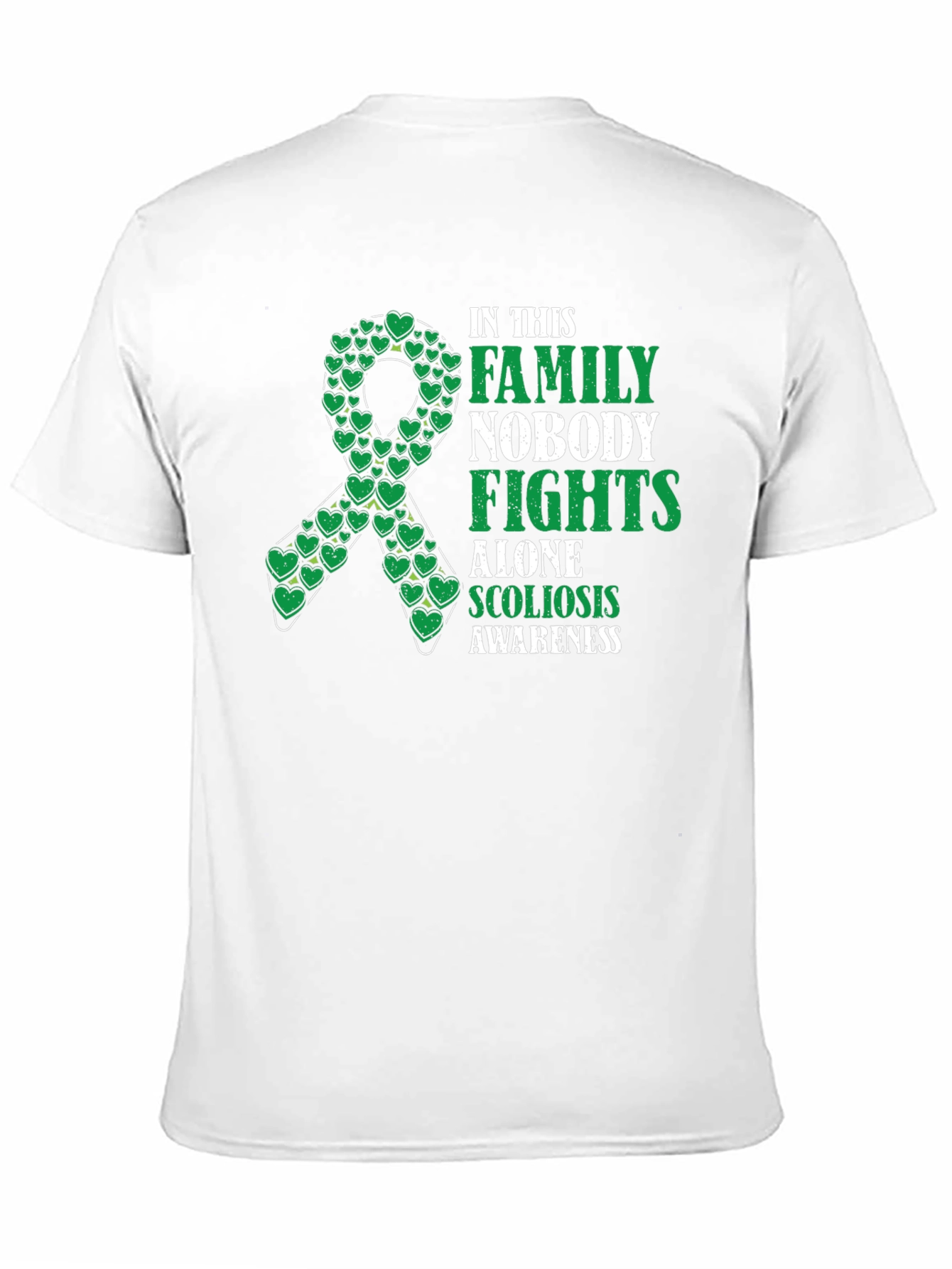Scoliosis Awareness T-Shirt - Nobody Fights Alone