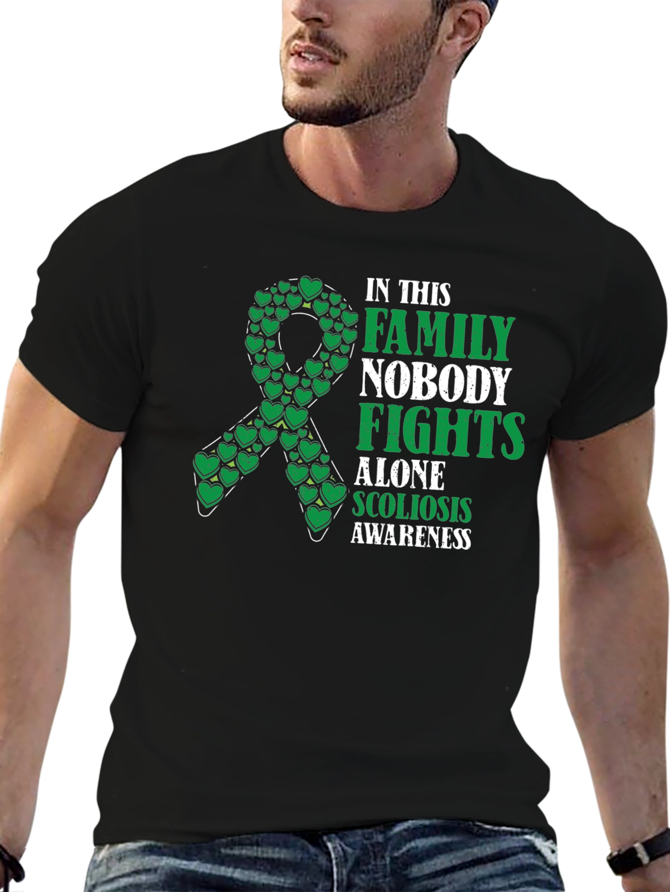 Scoliosis Awareness T-Shirt - Nobody Fights Alone