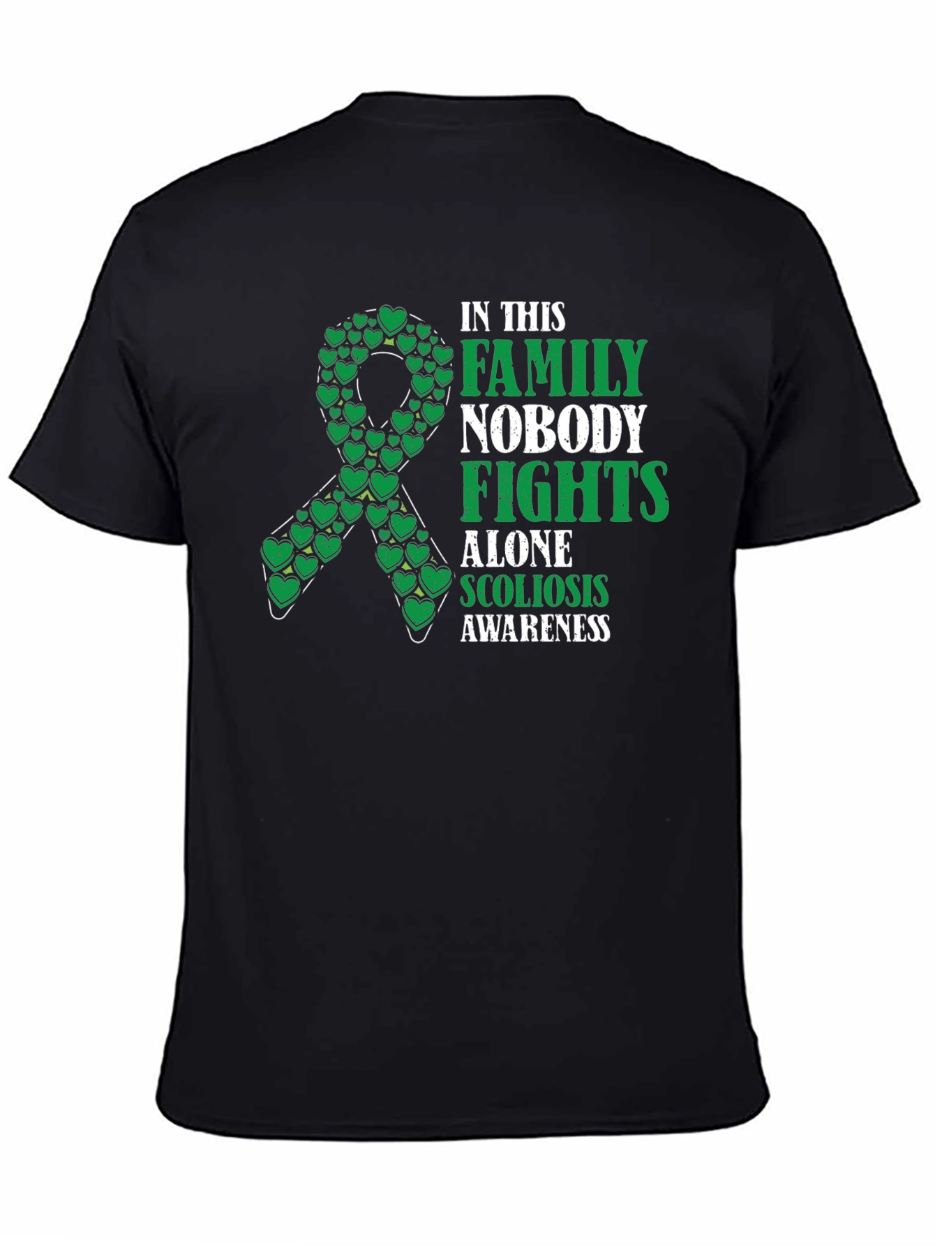 Scoliosis Awareness T-Shirt - Nobody Fights Alone