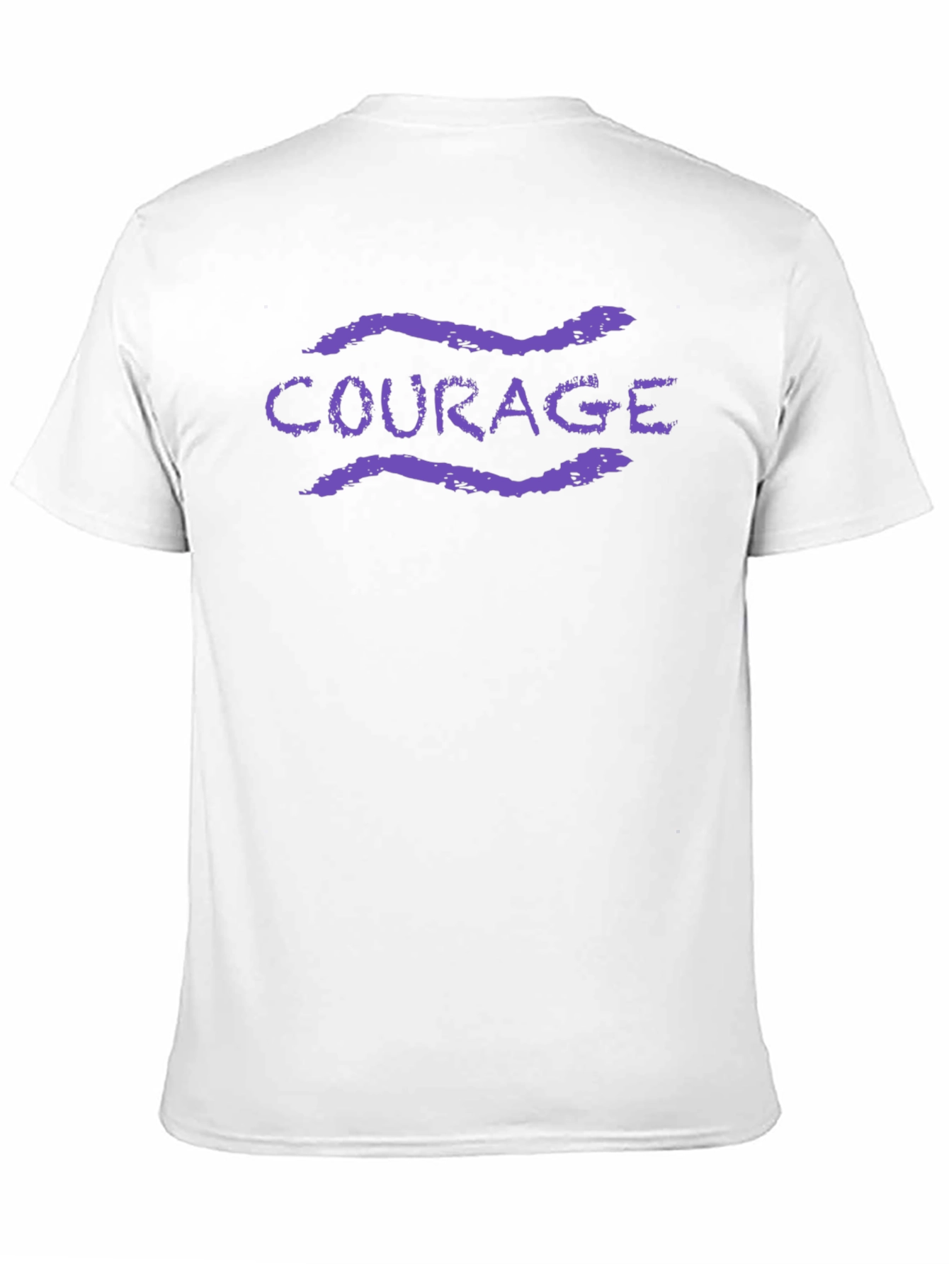 Courage Graphic Tee - Black Cotton Blend T-Shirt