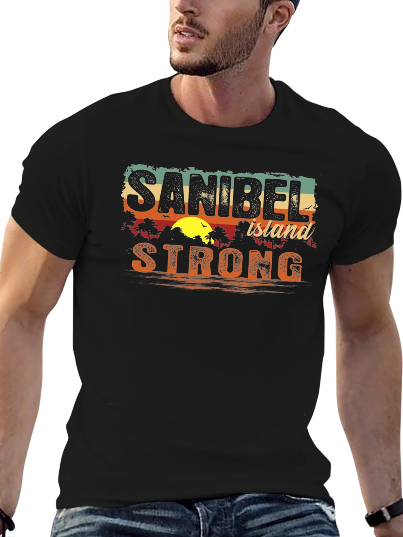 Sanibel Island Strong Black T-Shirt