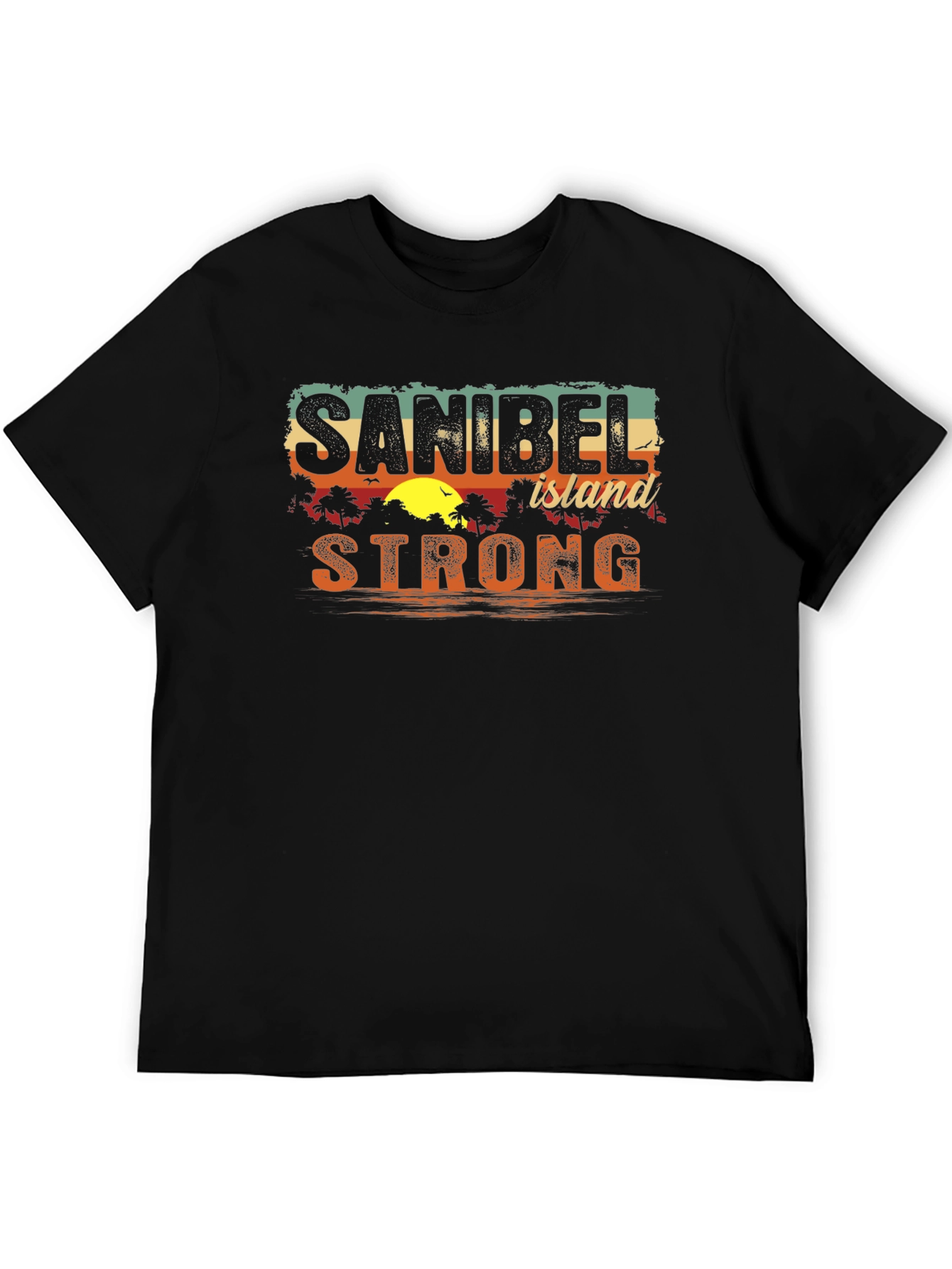 Sanibel Island Strong Black T-Shirt