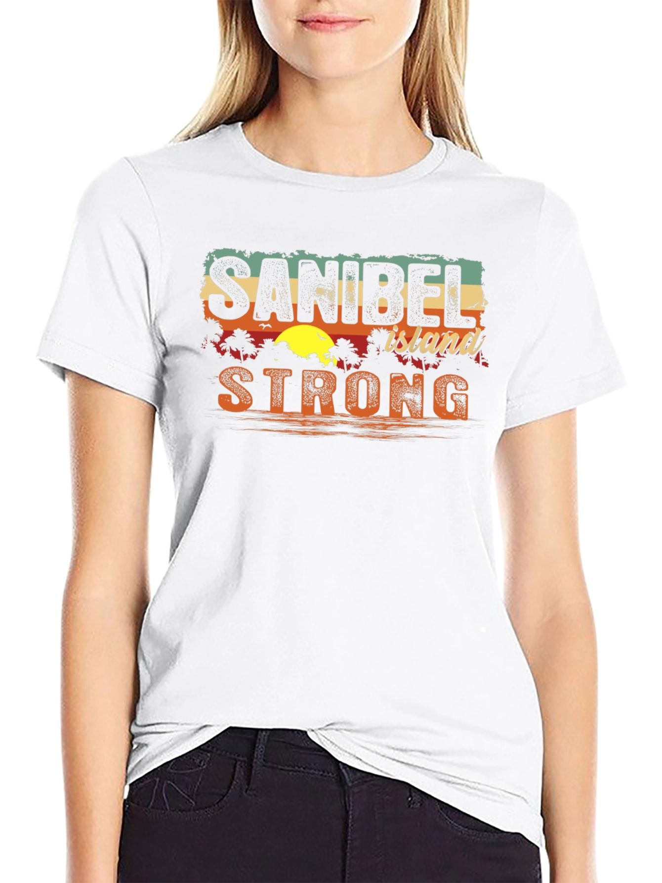 Sanibel Island Strong Black T-Shirt