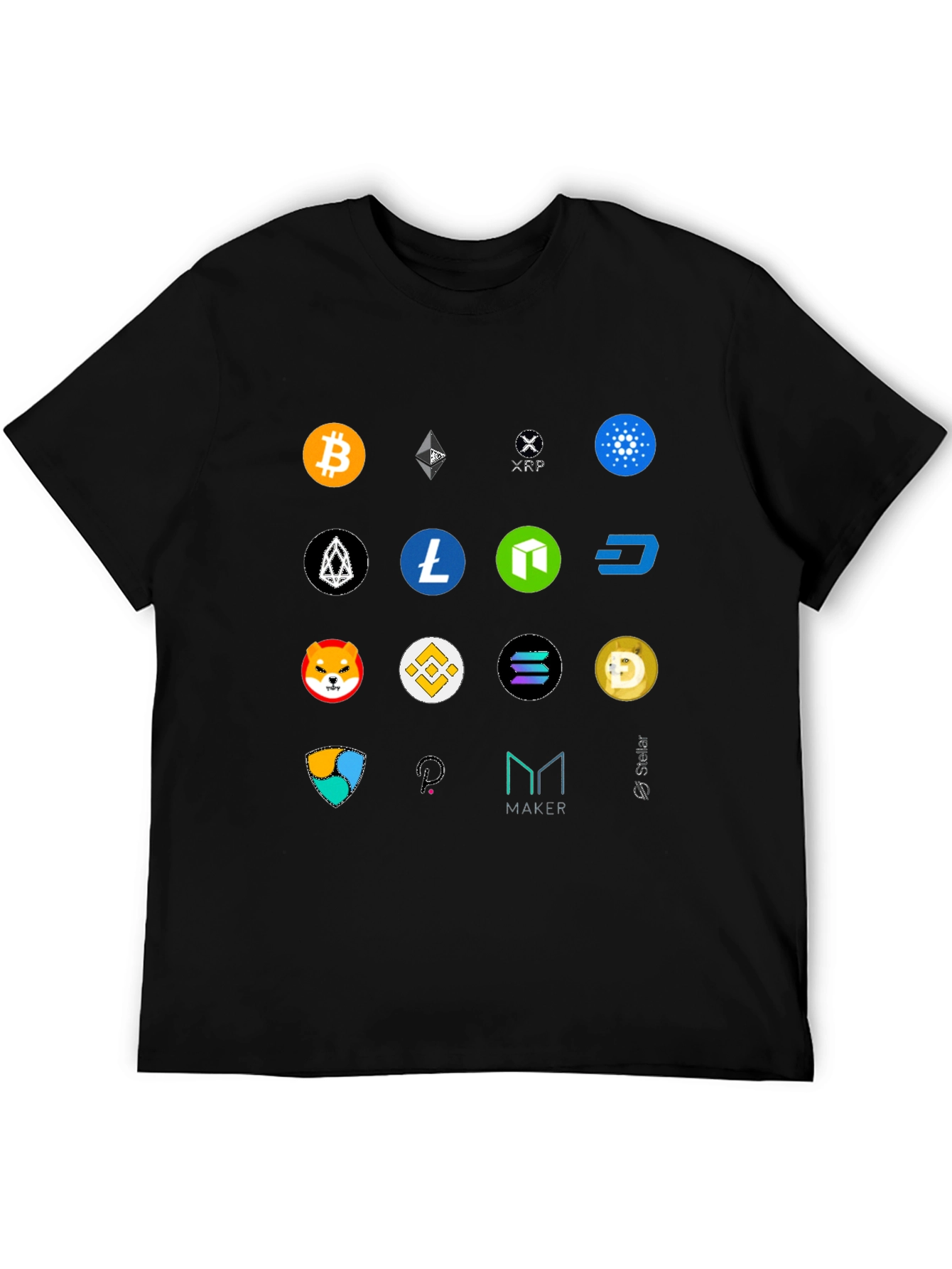 Crypto Coin T-Shirt - Bitcoin Ethereum and More!