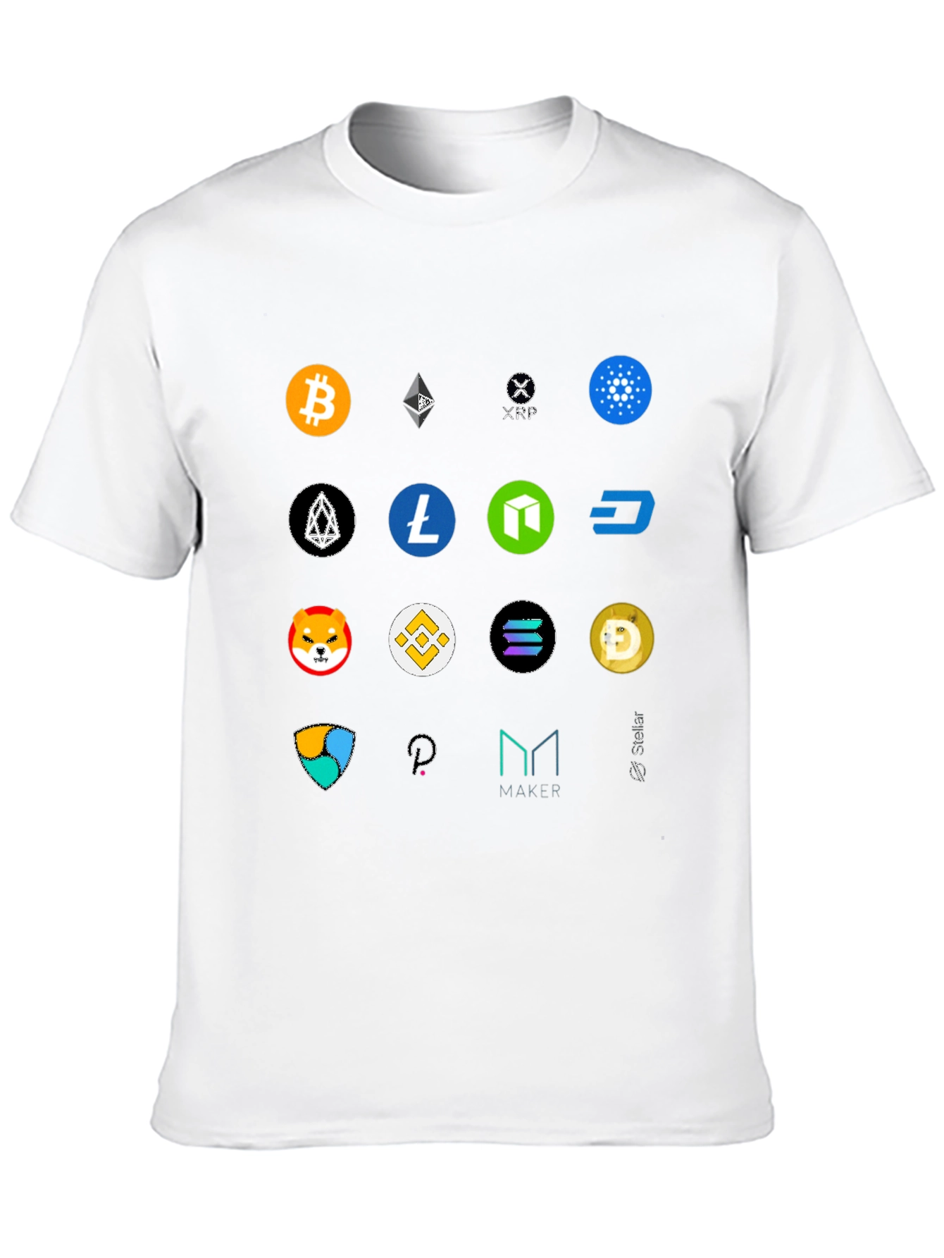 Crypto Coin T-Shirt - Bitcoin Ethereum and More!