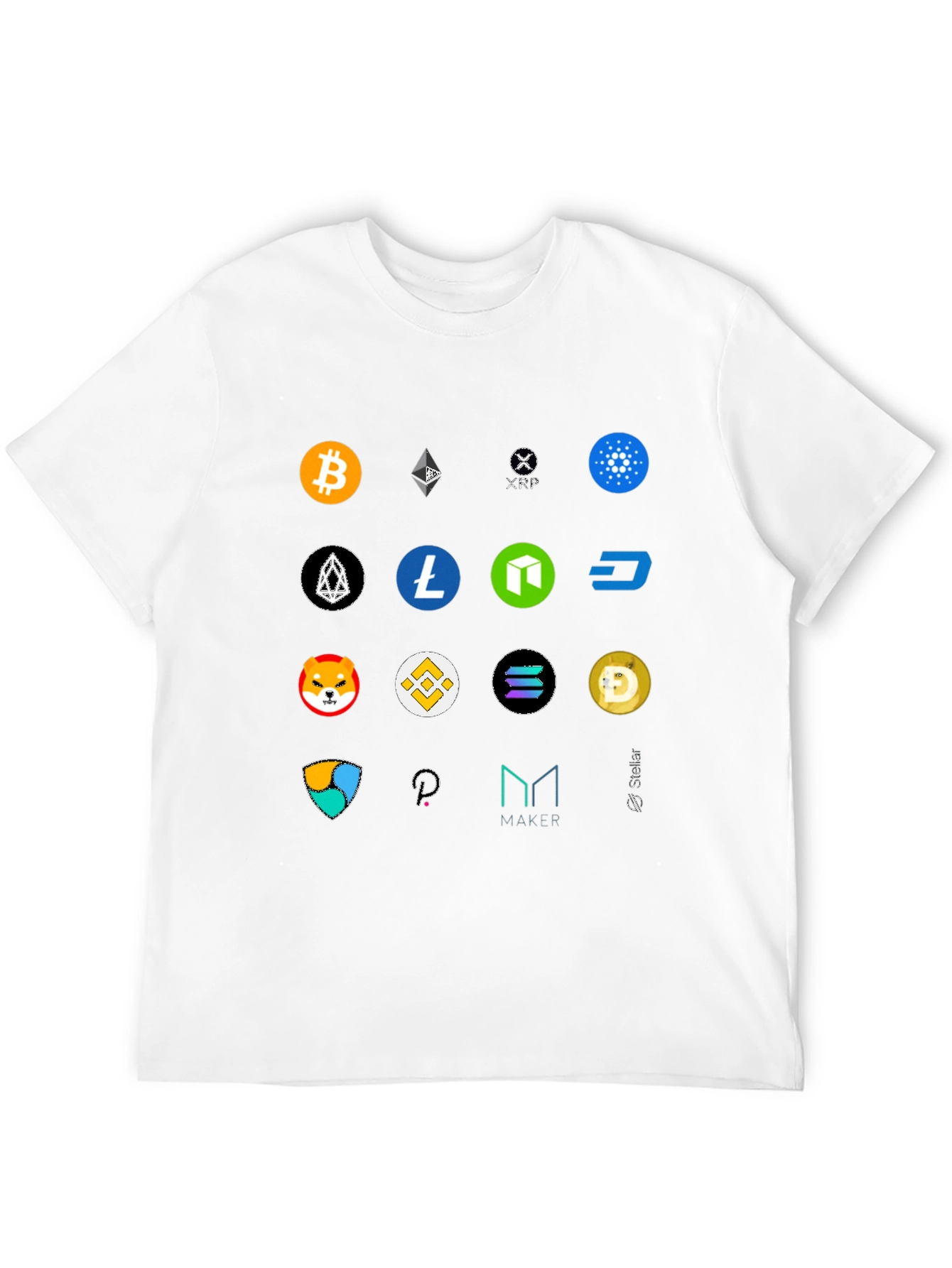 Crypto Coin T-Shirt - Bitcoin Ethereum and More!