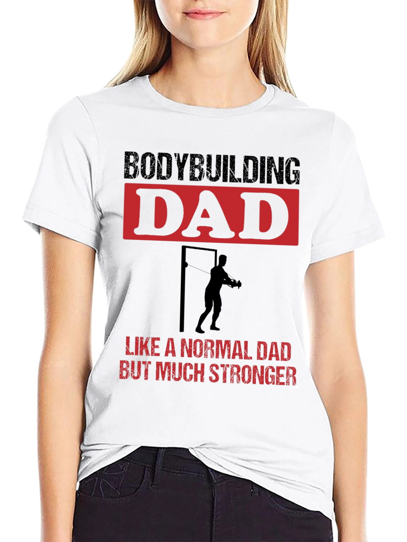 Bodybuilding Dad T-Shirt - Strong Dad Gift