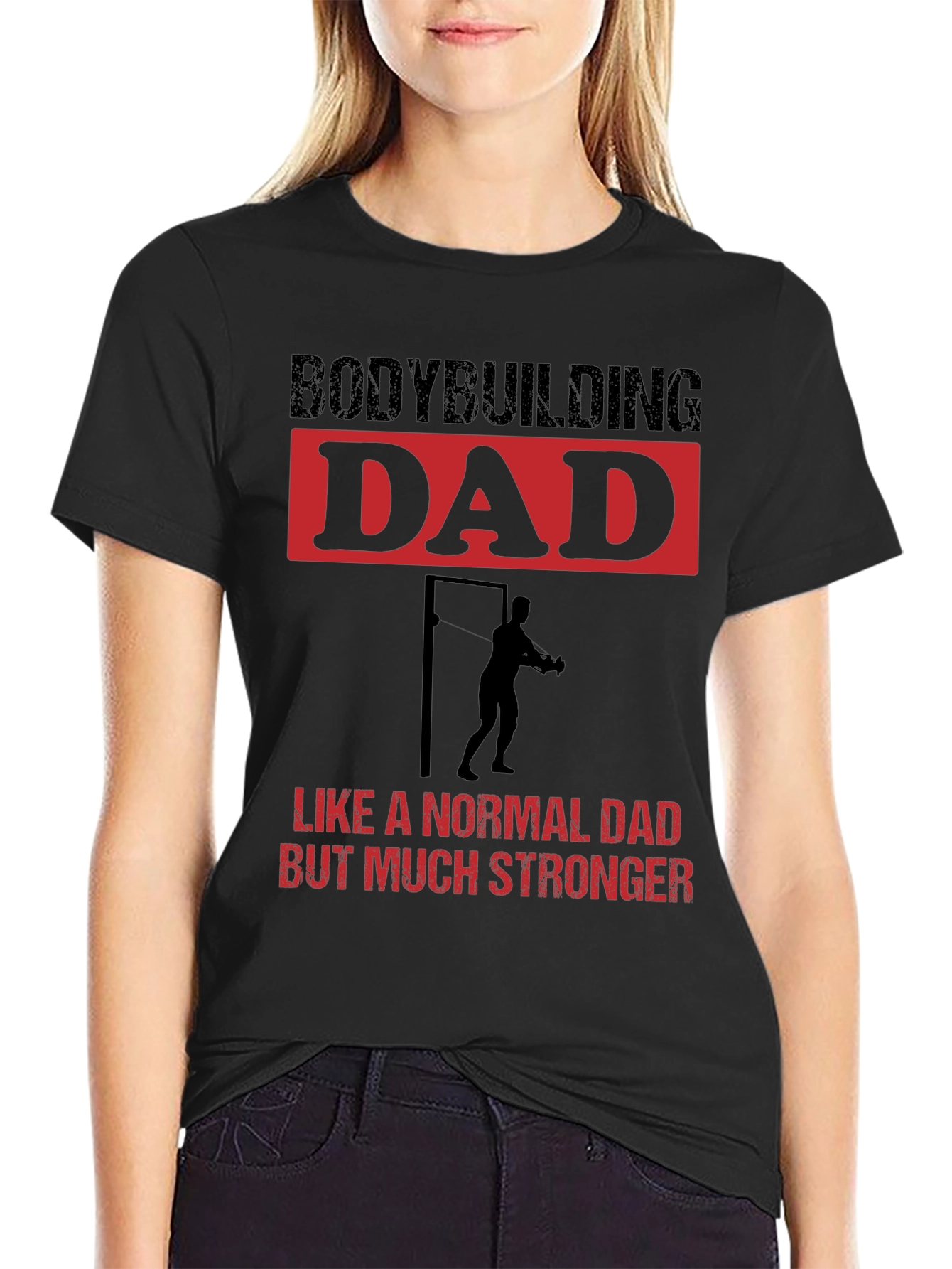 Bodybuilding Dad T-Shirt - Strong Dad Gift