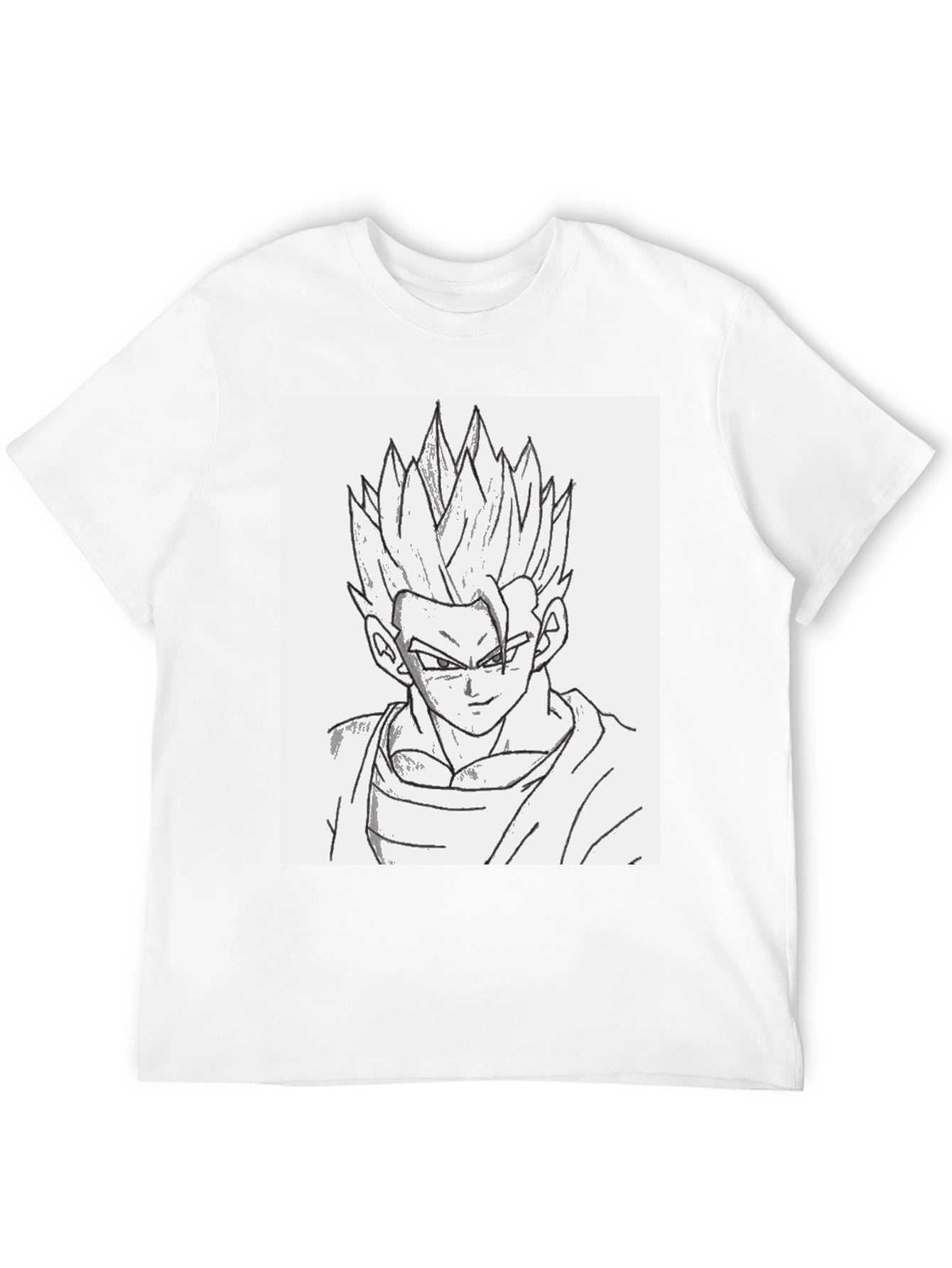 Anime Gohan Sketch Black T-Shirt