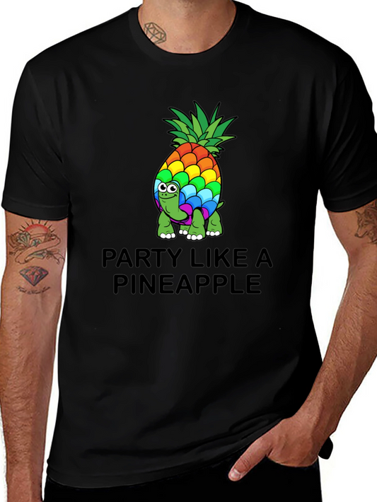 Party Like a Pineapple T-Shirt - Funky Graphic Tee