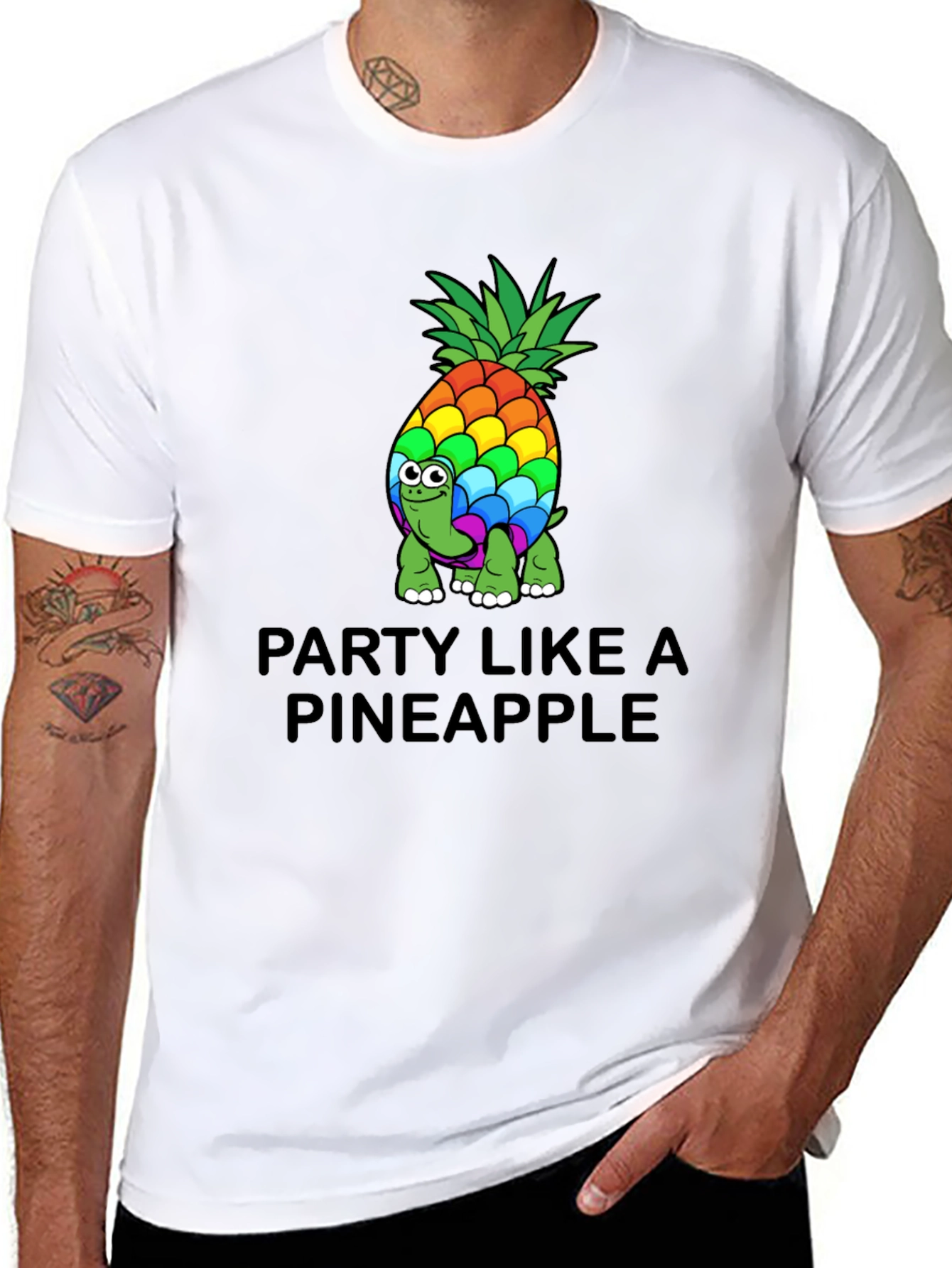 Party Like a Pineapple T-Shirt - Funky Graphic Tee