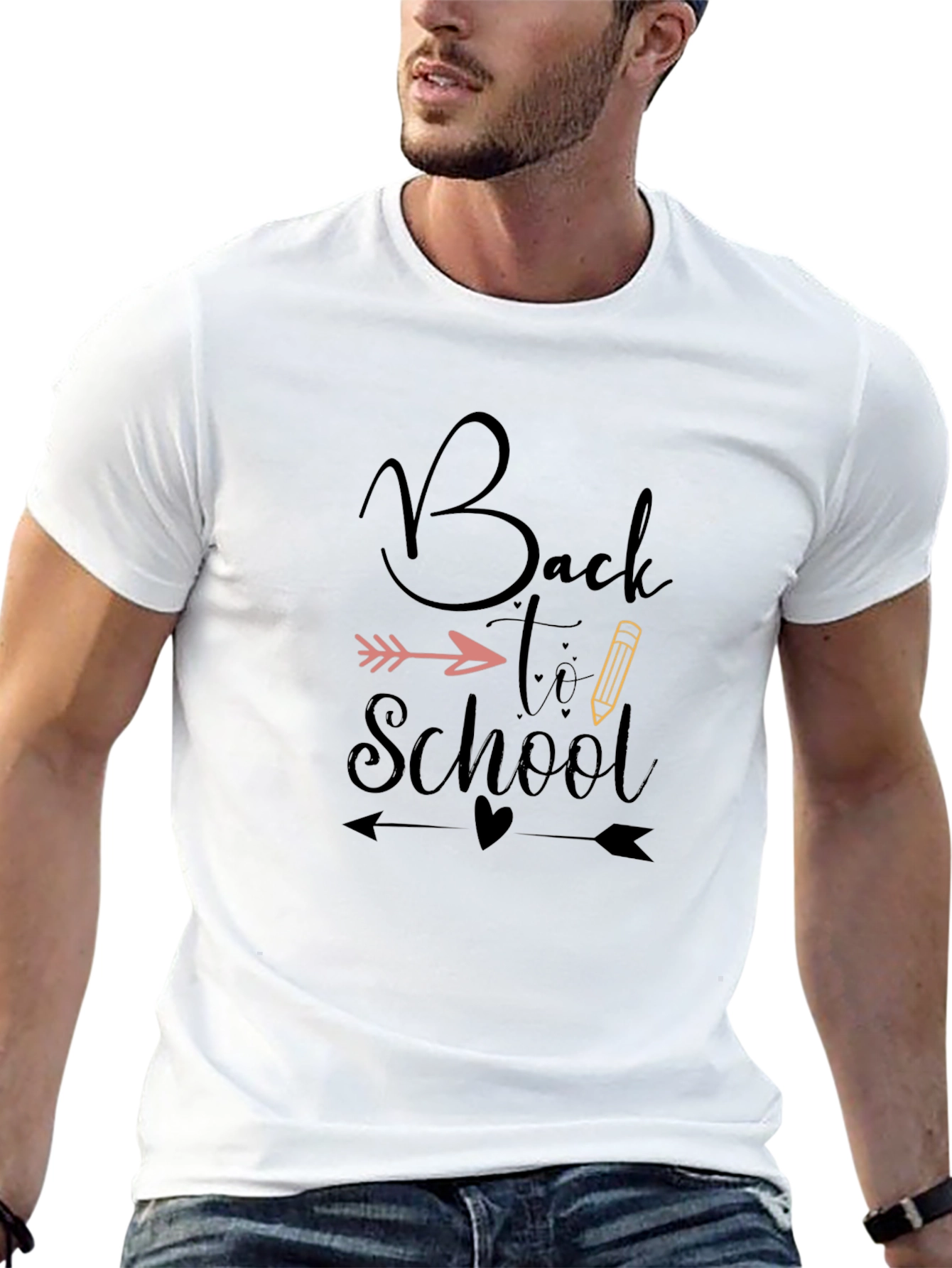 Back to School Graphic Tee - Unisex Black T-Shirt
