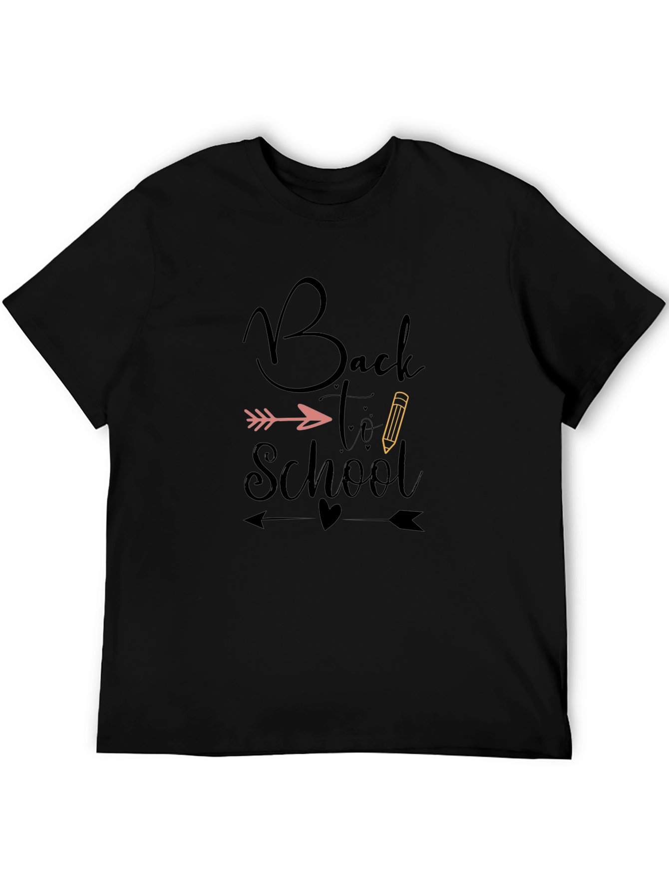Back to School Graphic Tee - Unisex Black T-Shirt