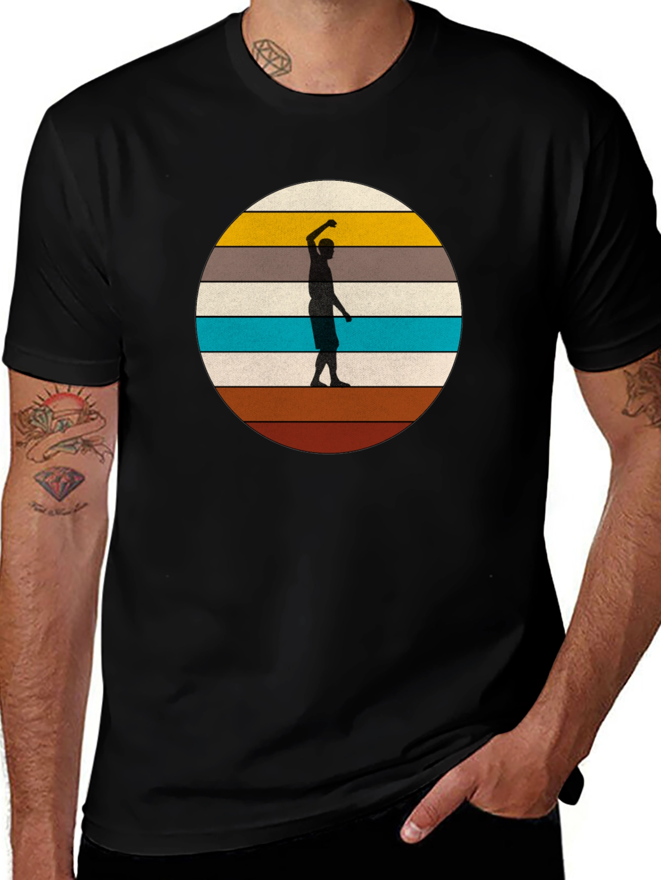 Retro Sunset Silhouette Tee