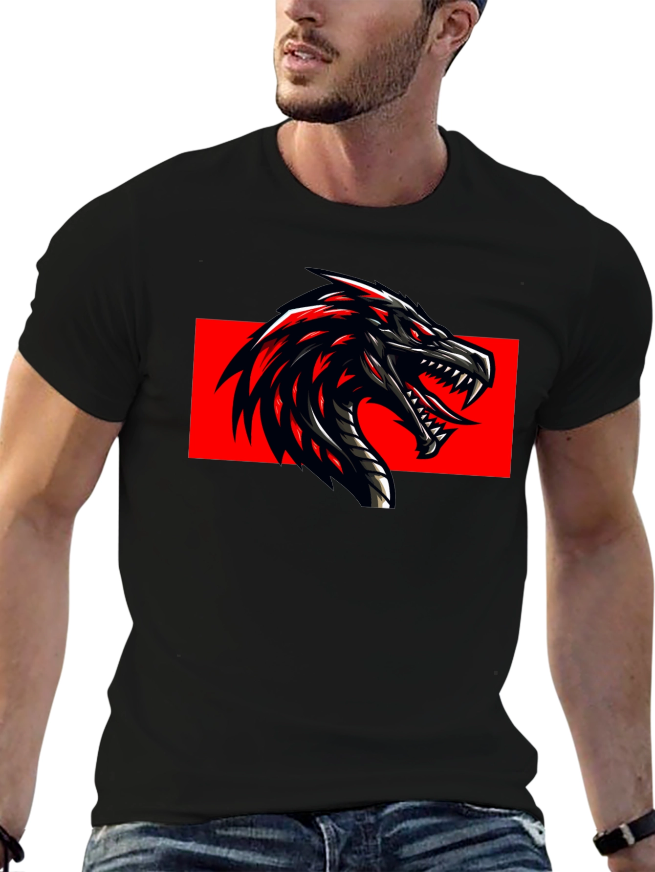 Dragon Graphic Black T-Shirt