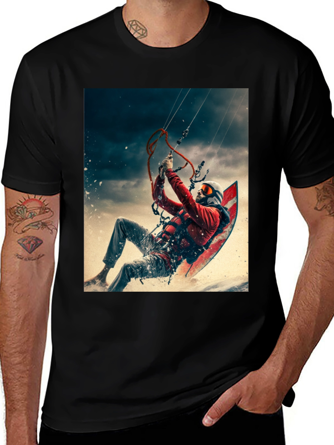 Kite Surfing Graphic Tee