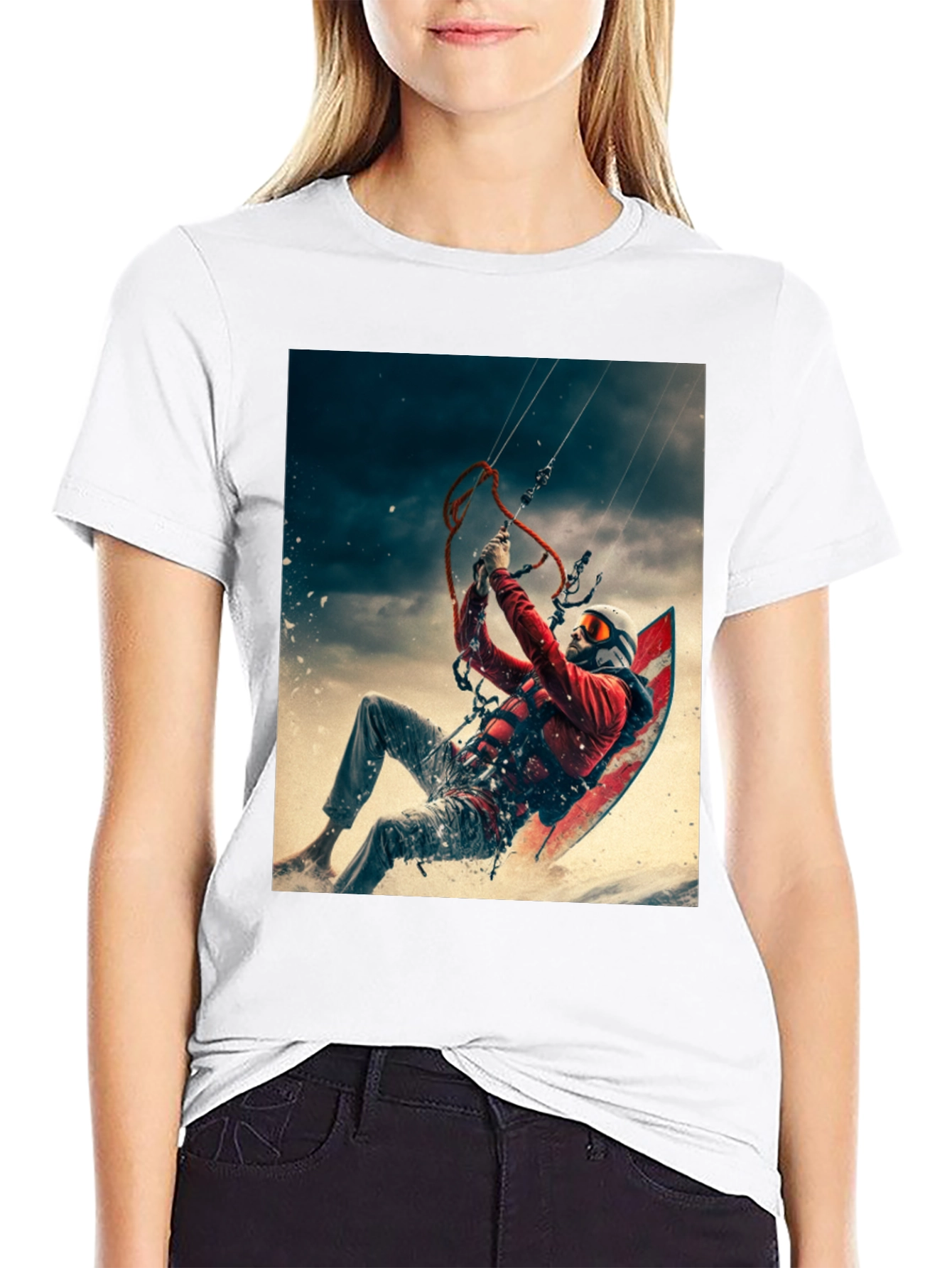Kite Surfing Graphic Tee
